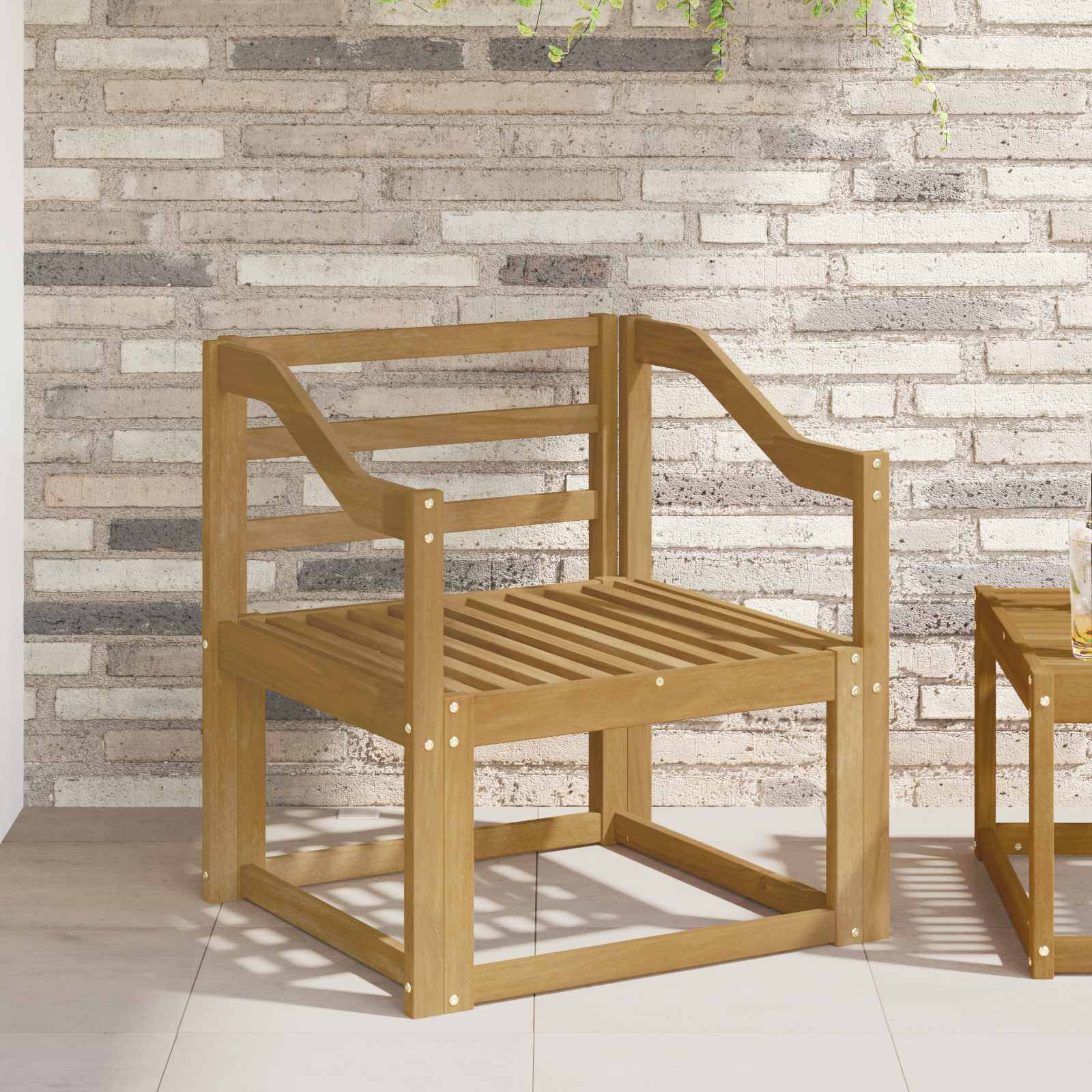 vidaXL Outdoor-Sofagarnitur Massivholz Akazie Weiß