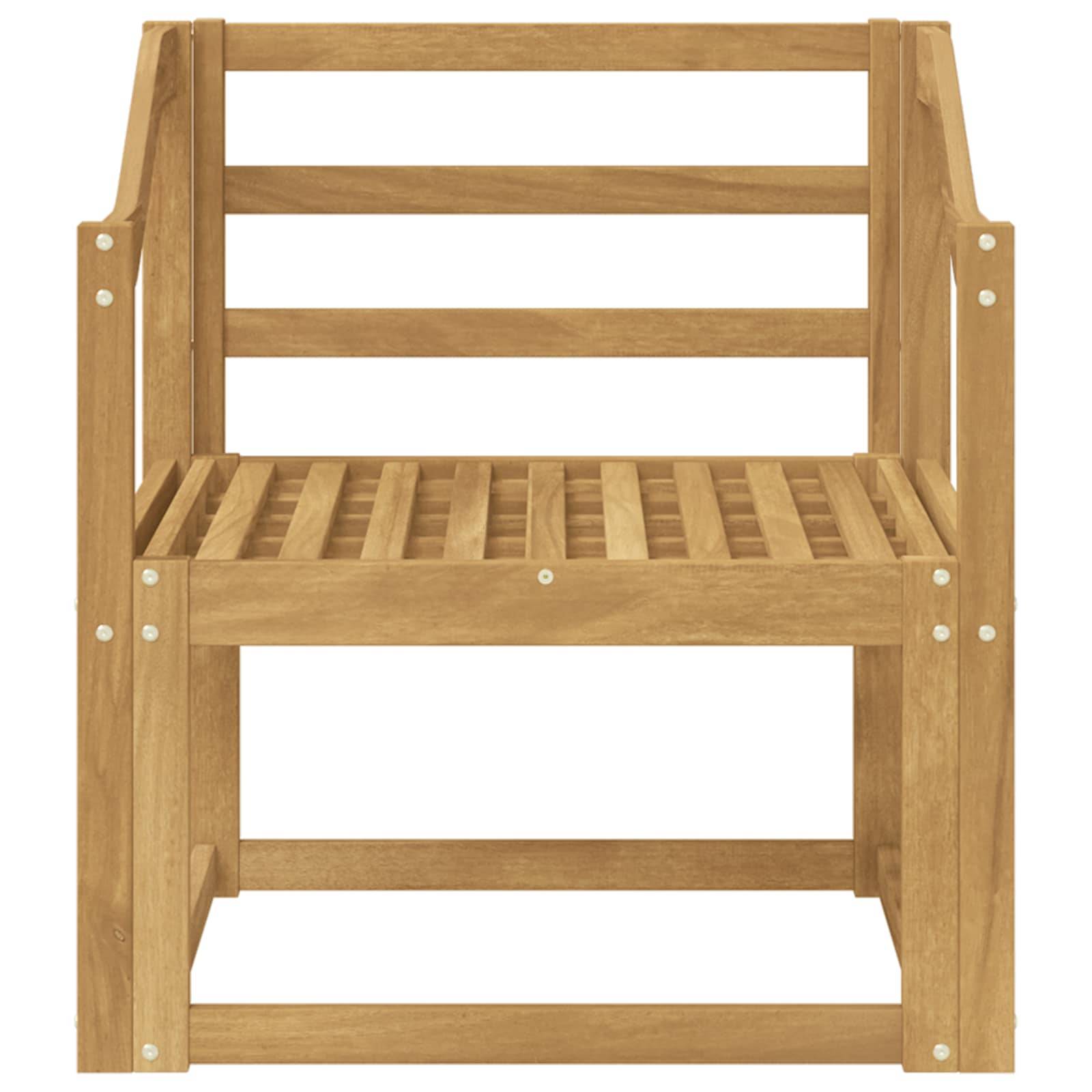 vidaXL Outdoor-Sofagarnitur Massivholz Akazie Weiß