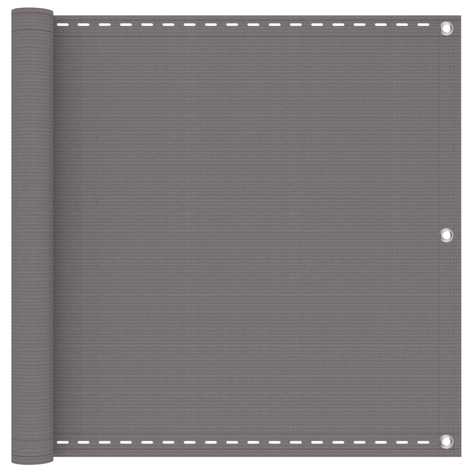 vidaXL Balkonsichtschutz Hellgrau 120 x 300 cm HDPE und Aluminium