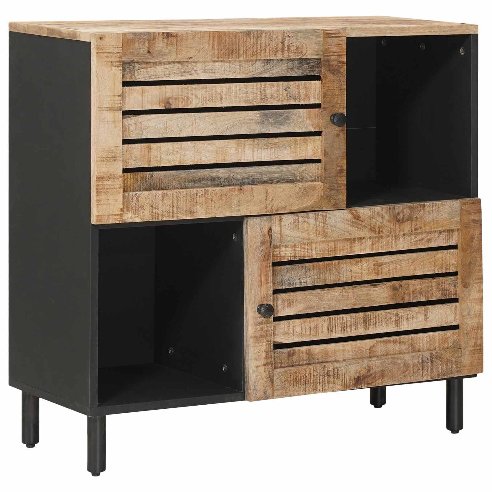 vidaXL Stauraumschränke Braun 80 x 33,5 x 75 cm Massivholz Mango