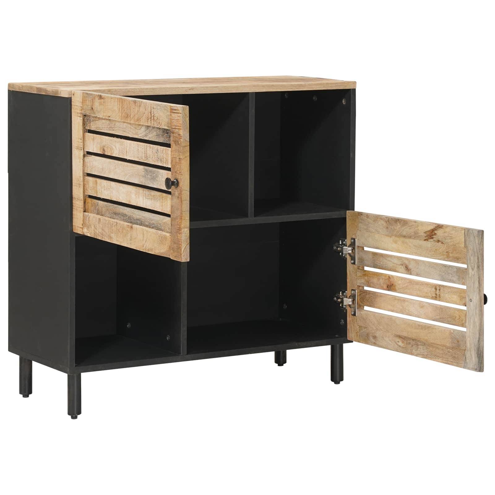 vidaXL Stauraumschränke Braun 80 x 33,5 x 75 cm Massivholz Mango