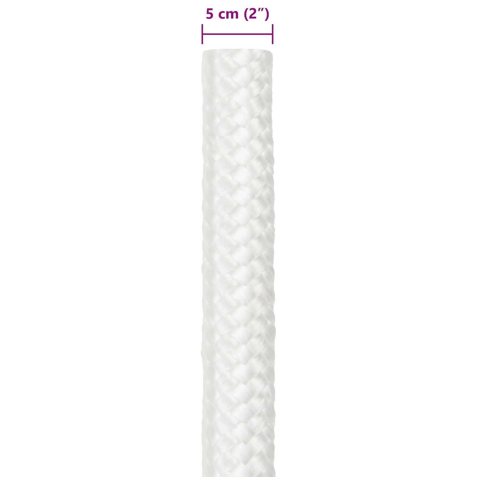 vidaXL Bootsseil 25 m 5 Weiß PP
