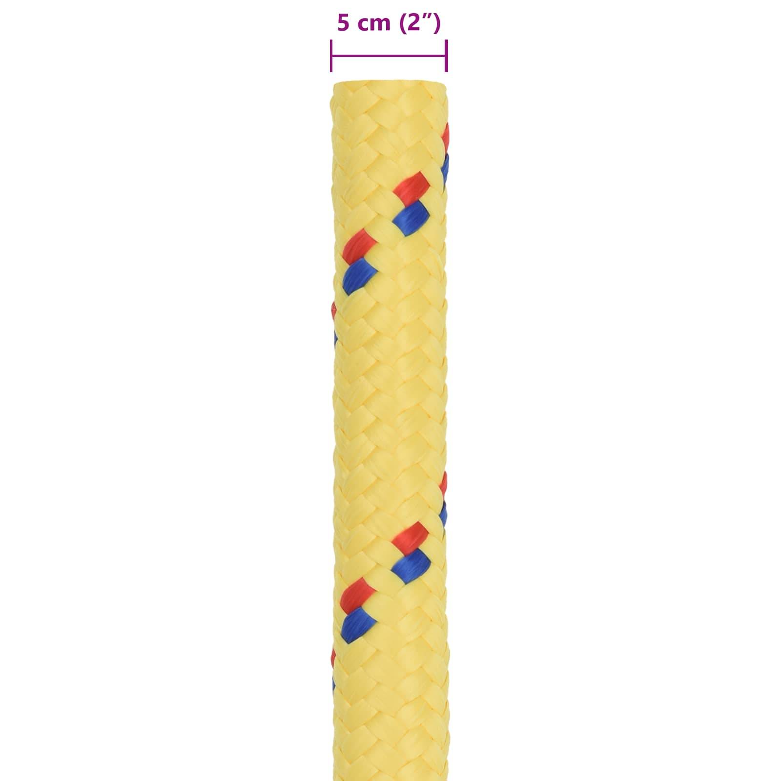 vidaXL Bootsseil 5 mm 25 m Gelb