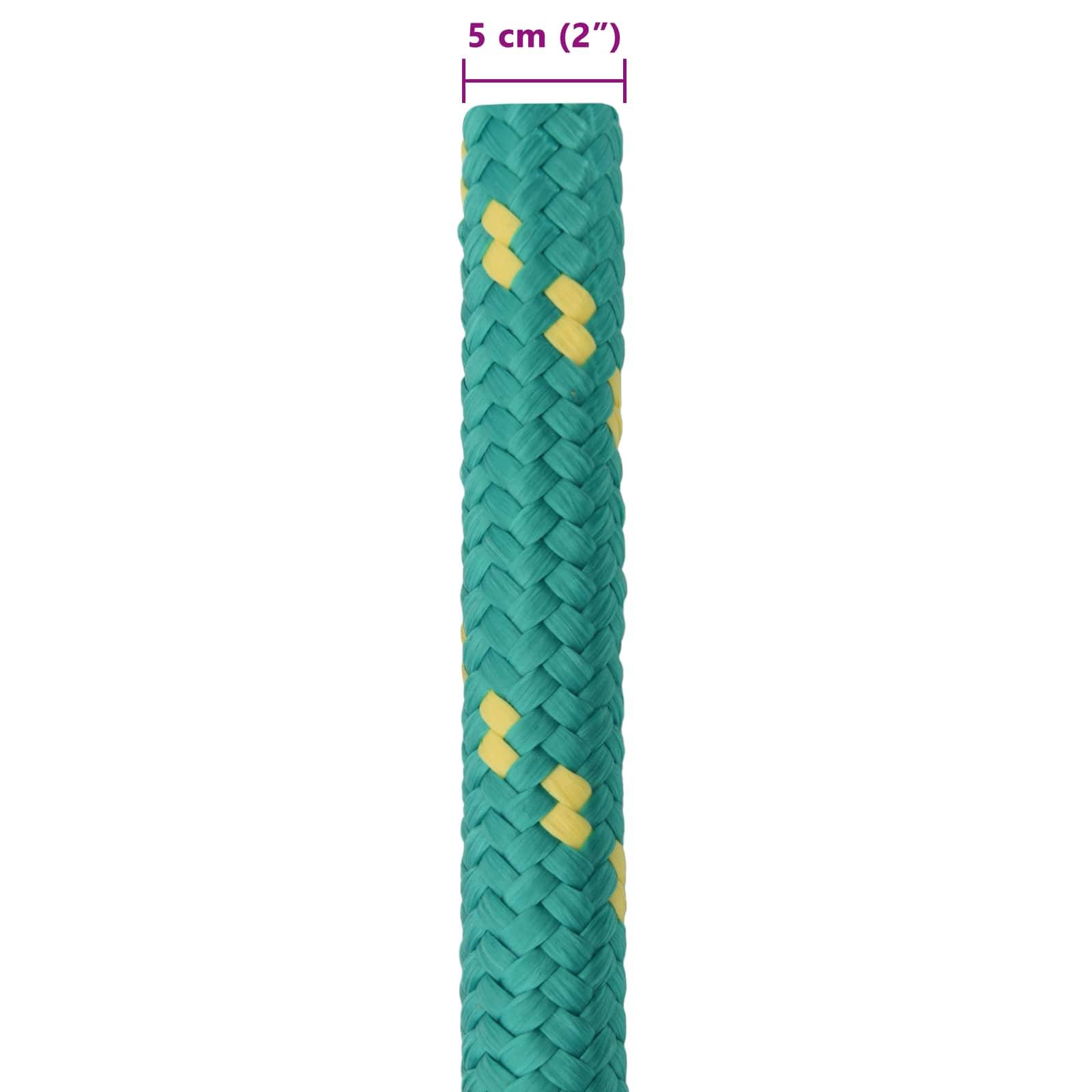 vidaXL Bootsseil 5 mm 25 m Grün