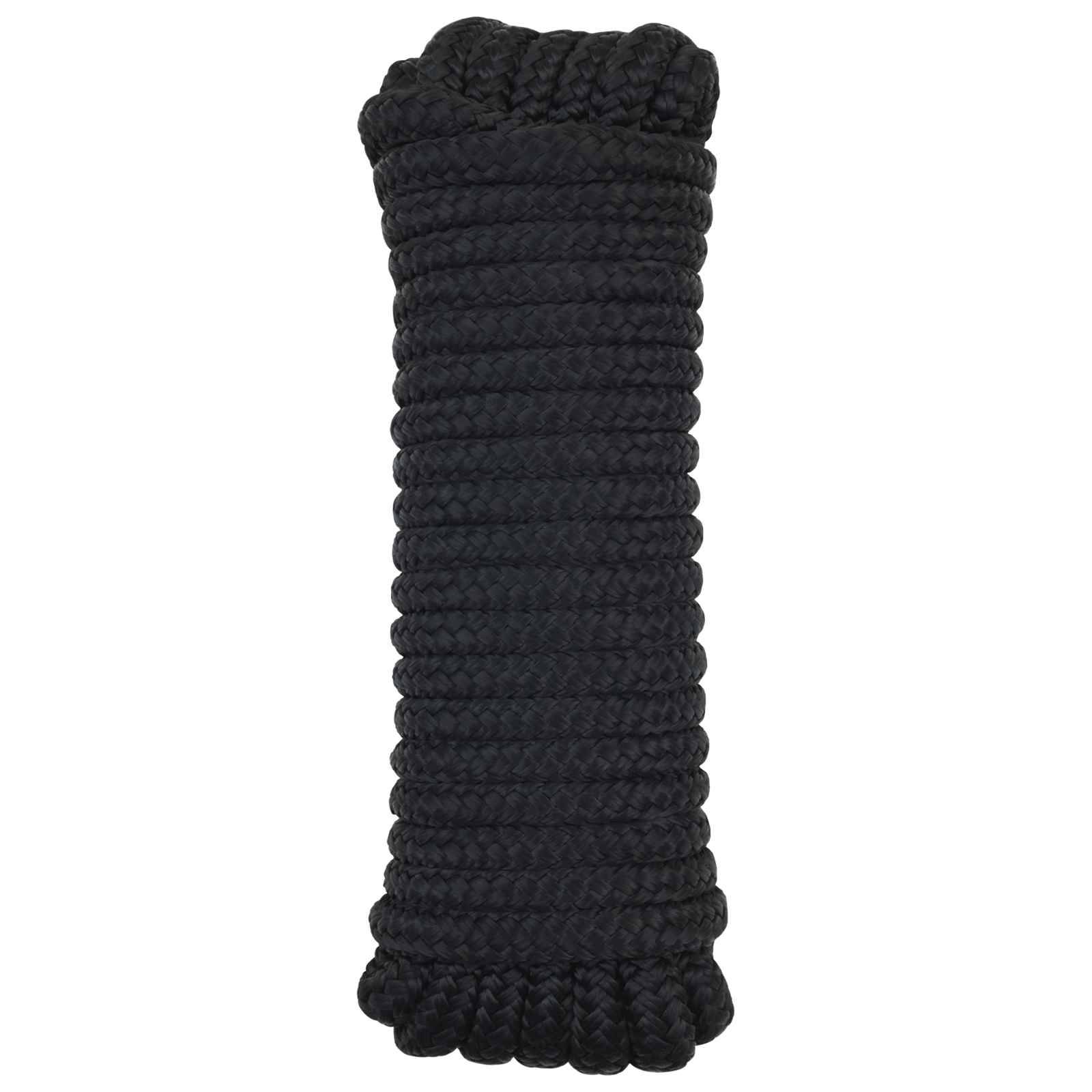 vidaXL Bootsseil 9 m 1.6 Schwarz Polyester