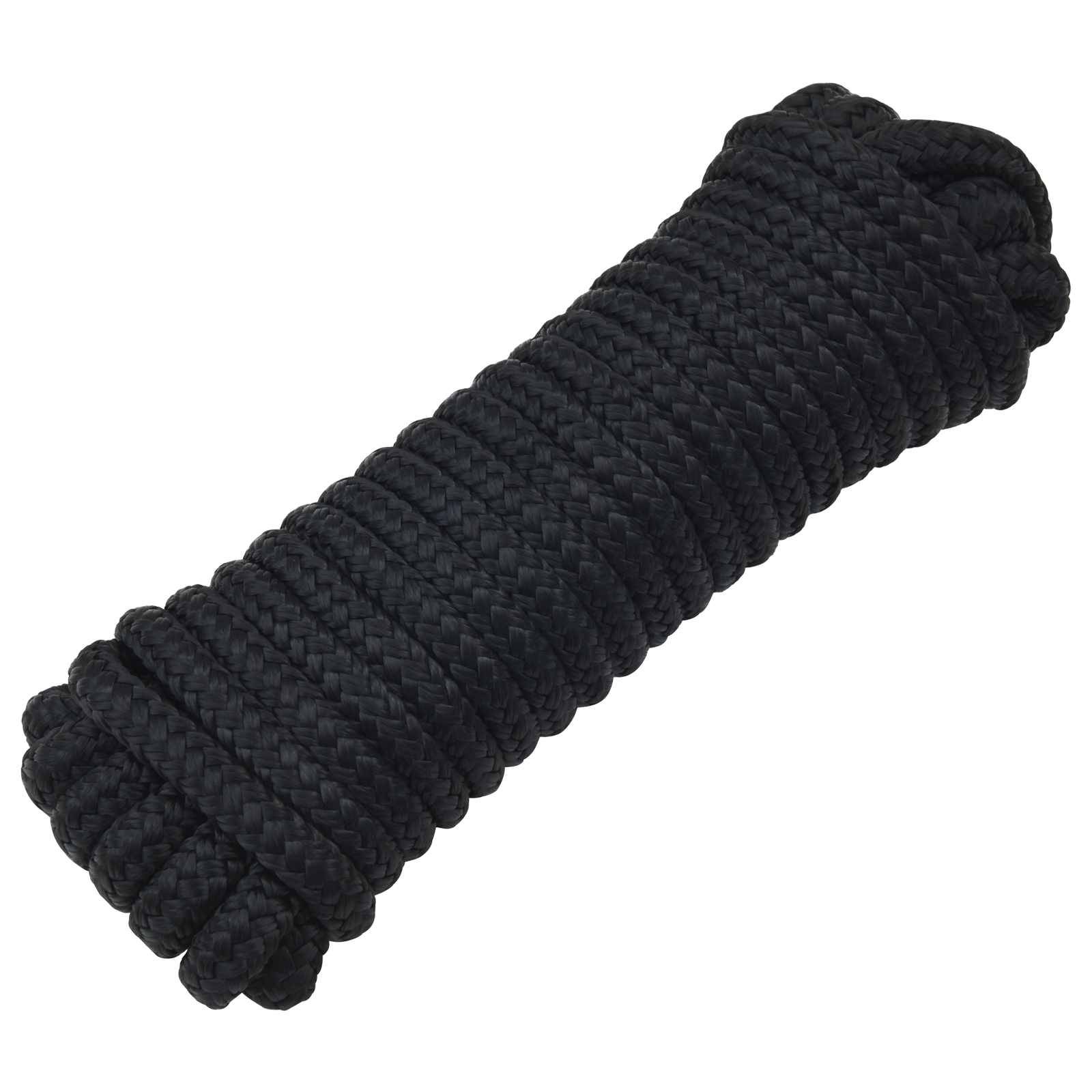 vidaXL Bootsseil 9 m 1.6 Schwarz Polyester