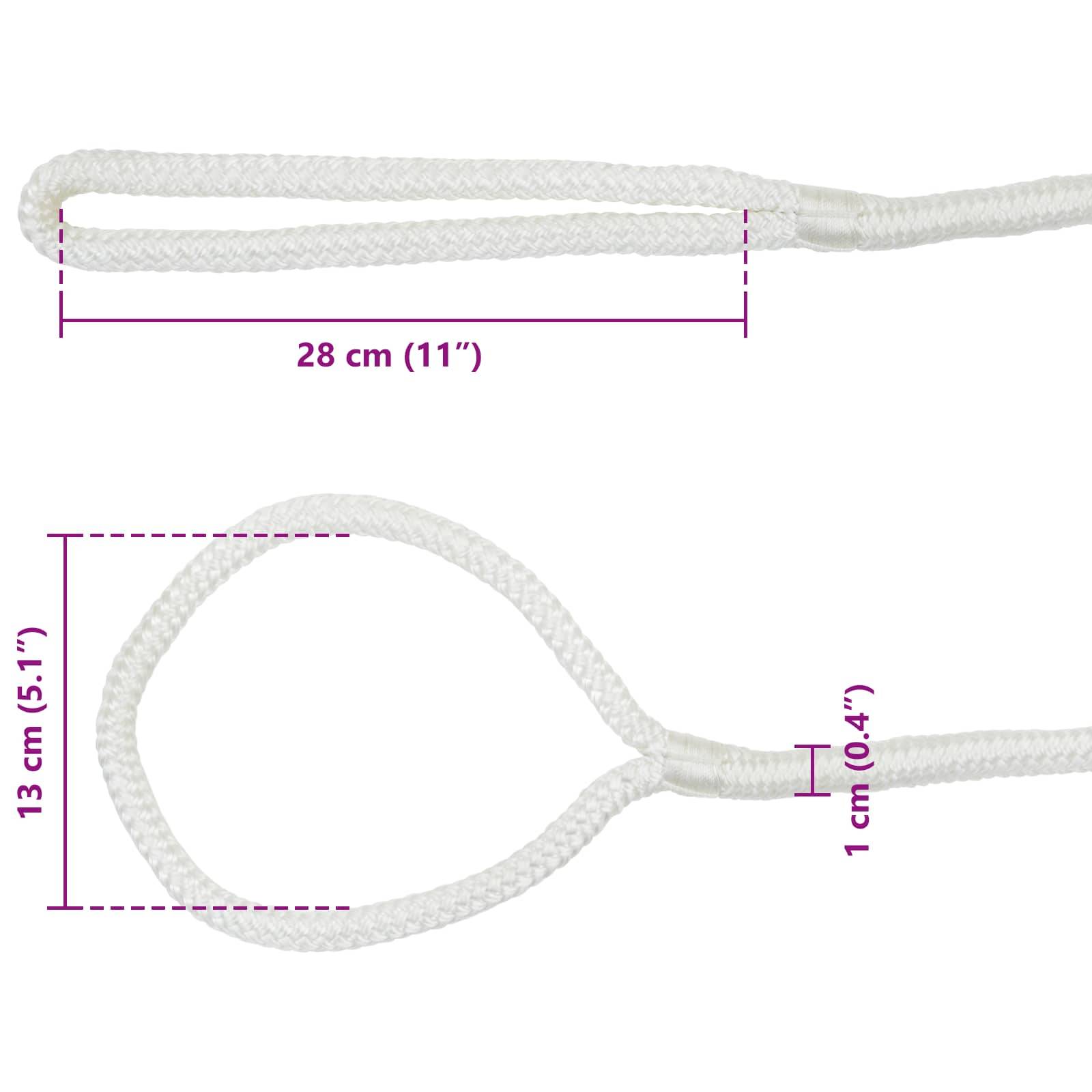 vidaXL Bootsseil 6 m 1 Weiß Polyester