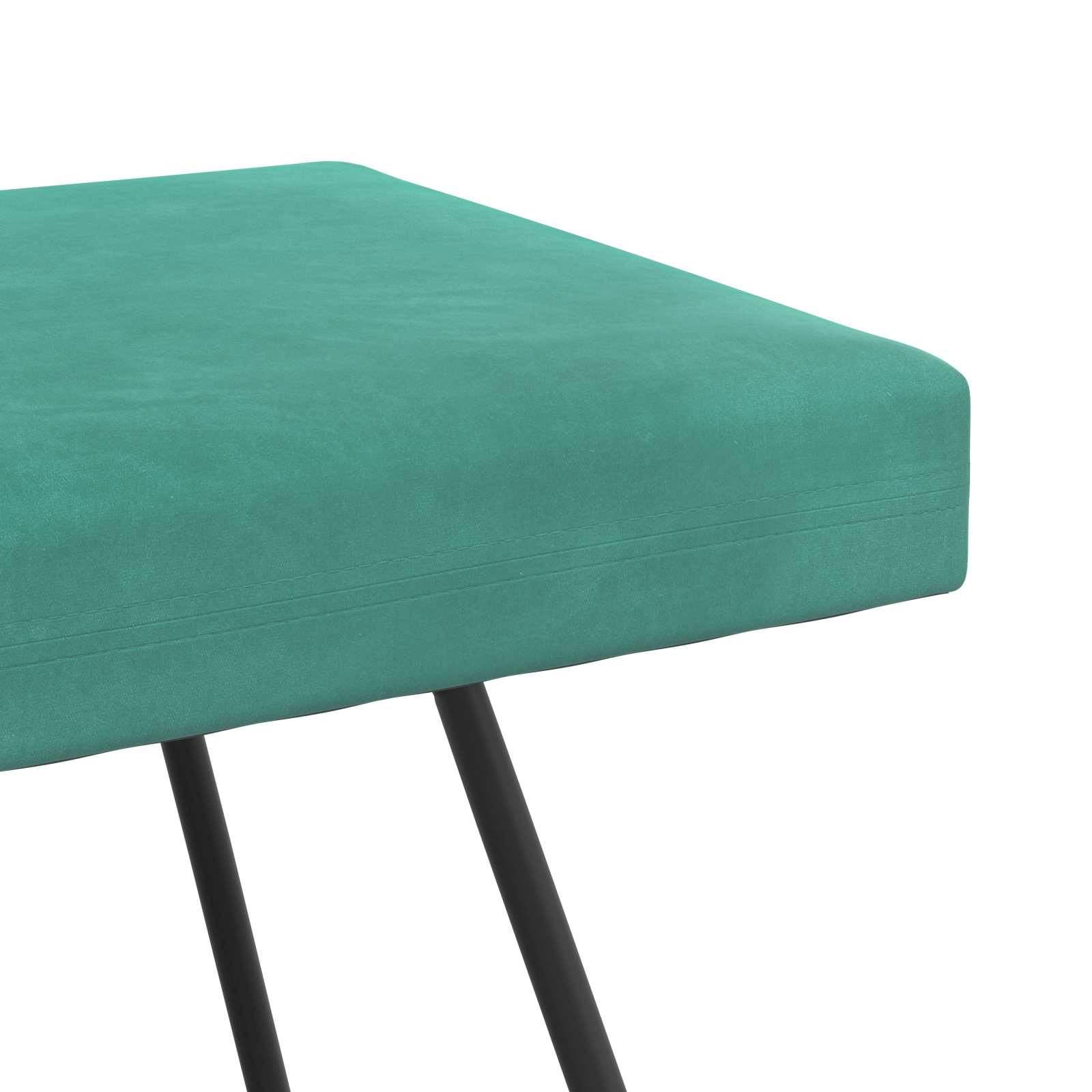 vidaXL Bank Uni Türkis 110 x 40 x 45 cm Samt