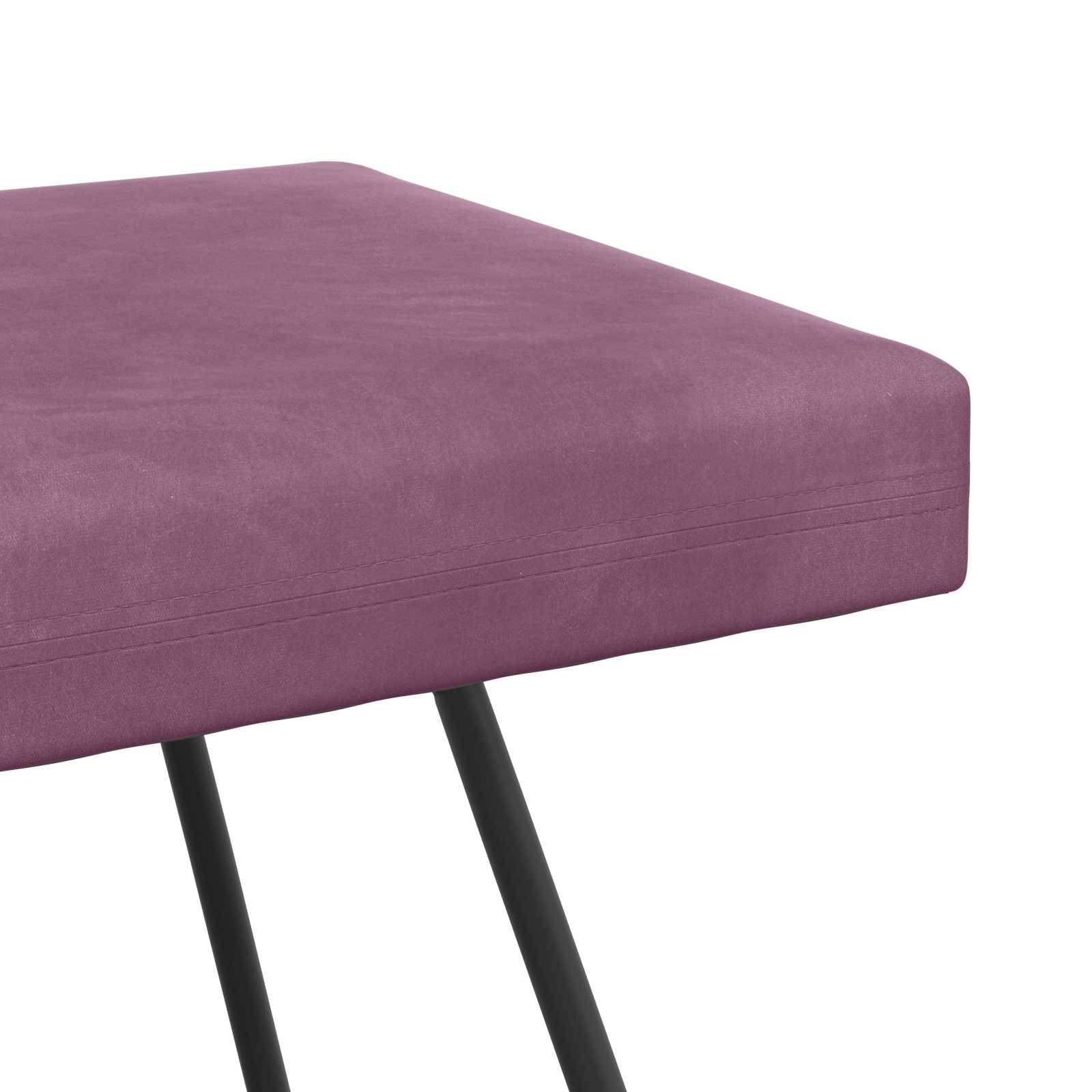 vidaXL Bank Uni Lila 80 x 40 x 45 cm Samt