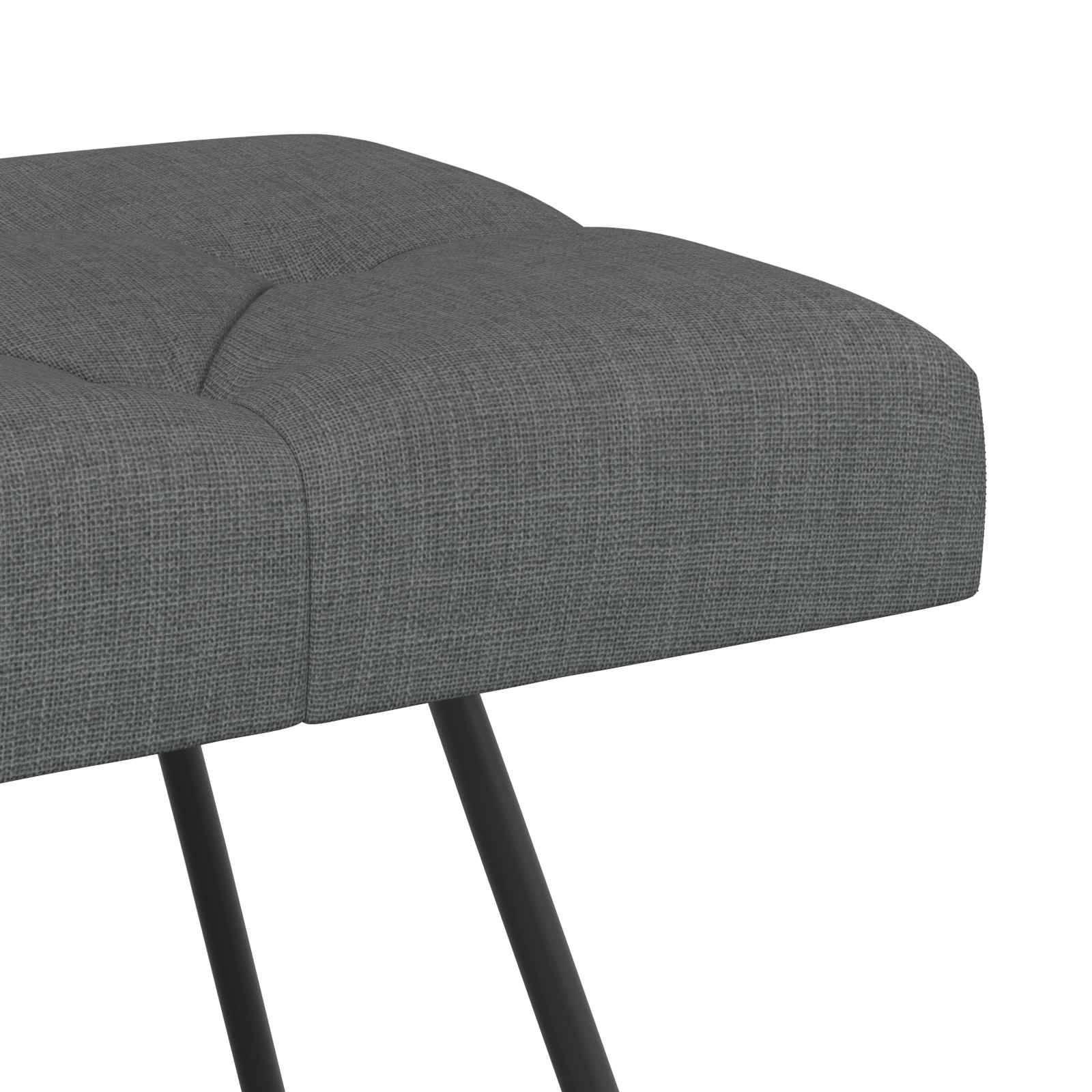 vidaXL Bank mit Knopfheftung Dunkelgrau 80 x 40 x 46 cm Stoff