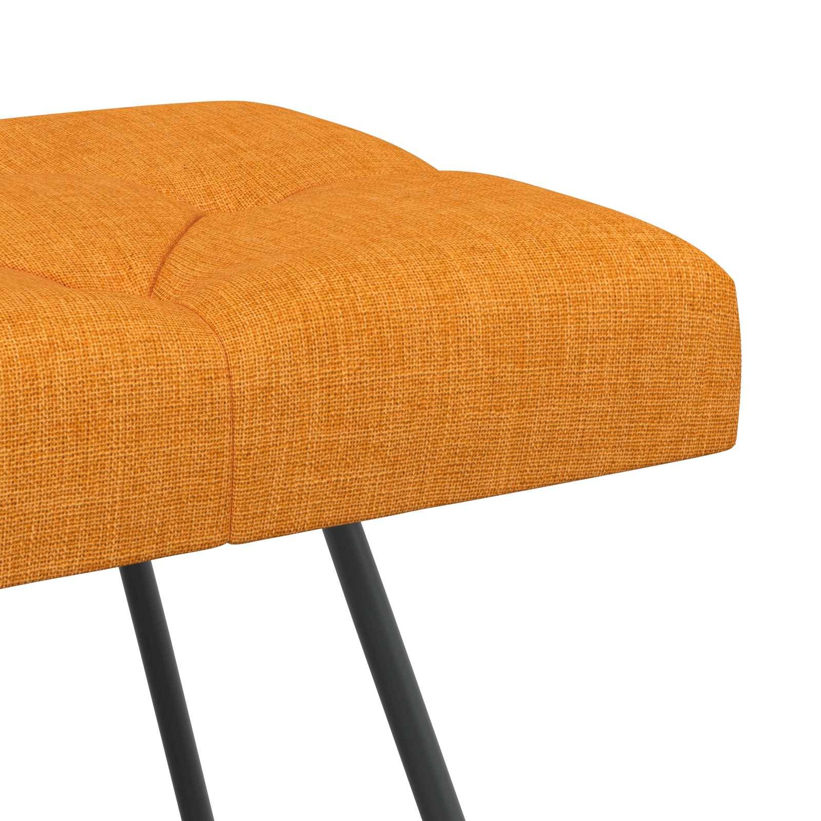 vidaXL Bank mit Knopfheftung Dunkelgelb 110 x 40 x 46 cm Stoff