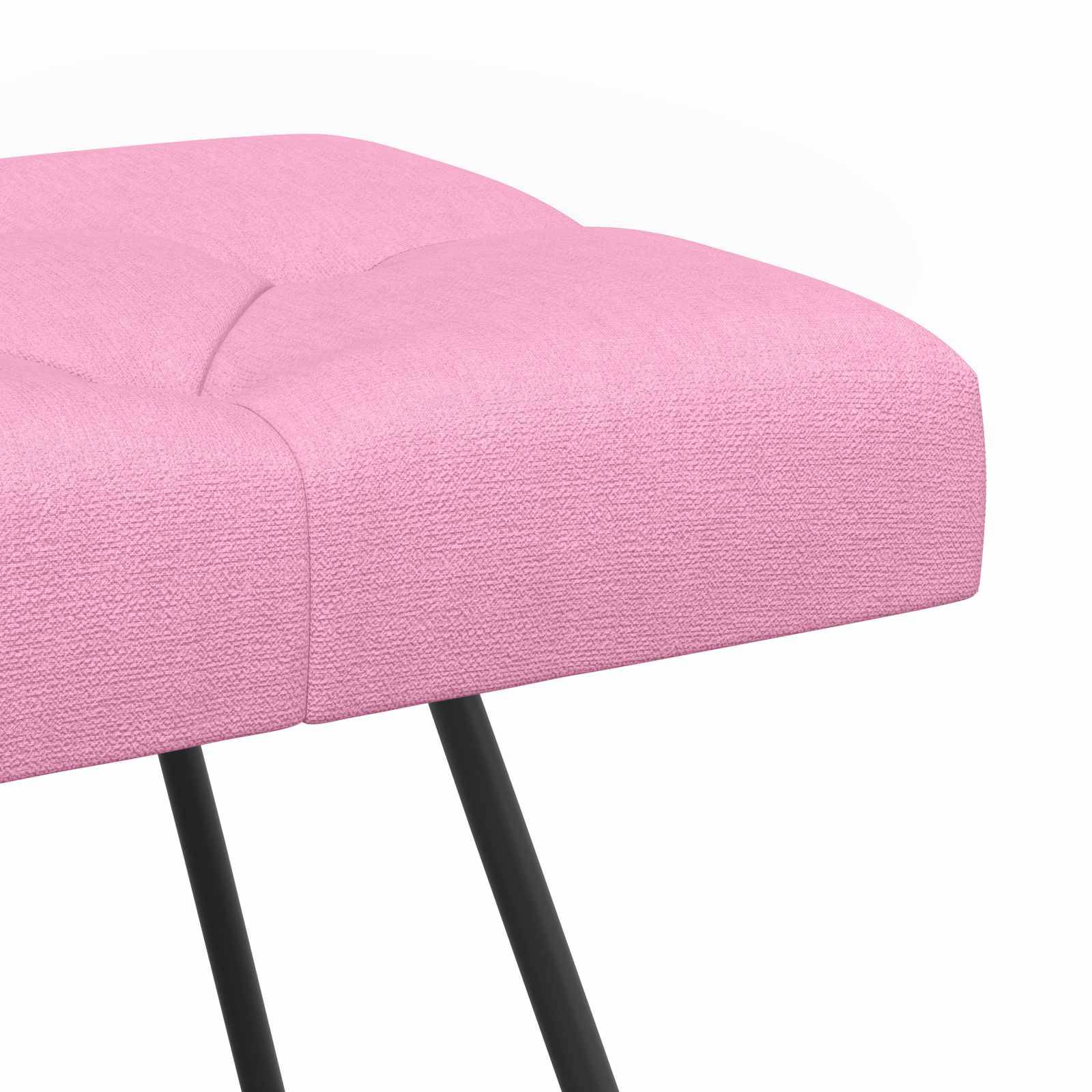 vidaXL Bank mit Knopfheftung Rosa 110 x 40 x 46 cm Stoff