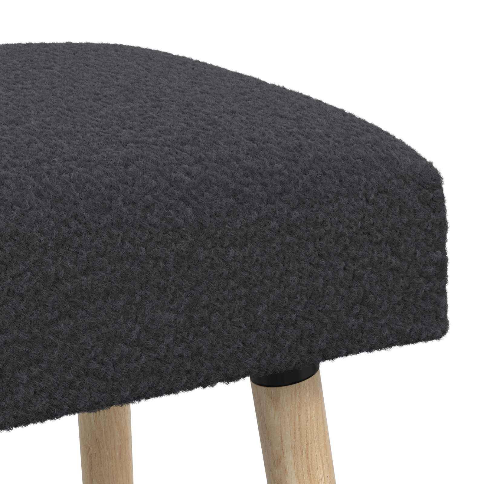 vidaXL Bank Uni Dunkelgrau 110 x 40 x 46 cm Bouclé