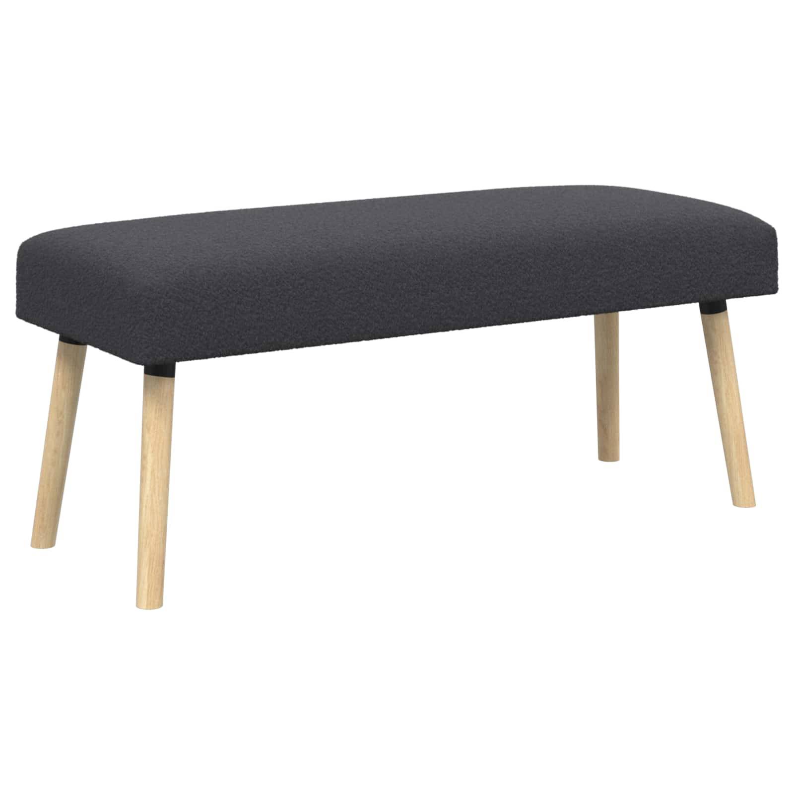 vidaXL Bank Uni Dunkelgrau 110 x 40 x 46 cm Bouclé