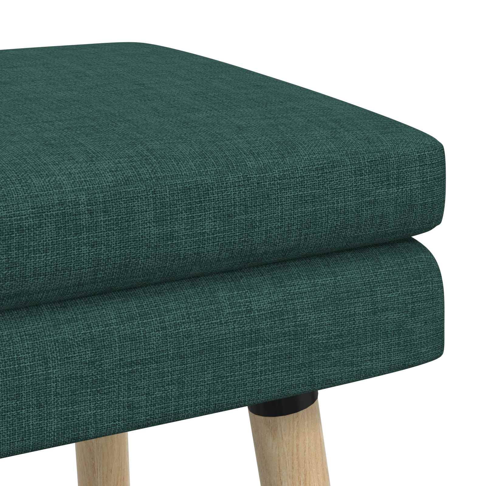 vidaXL Doppellagige Bank Dunkelgrün 110 x 40 x 47 cm Stoff