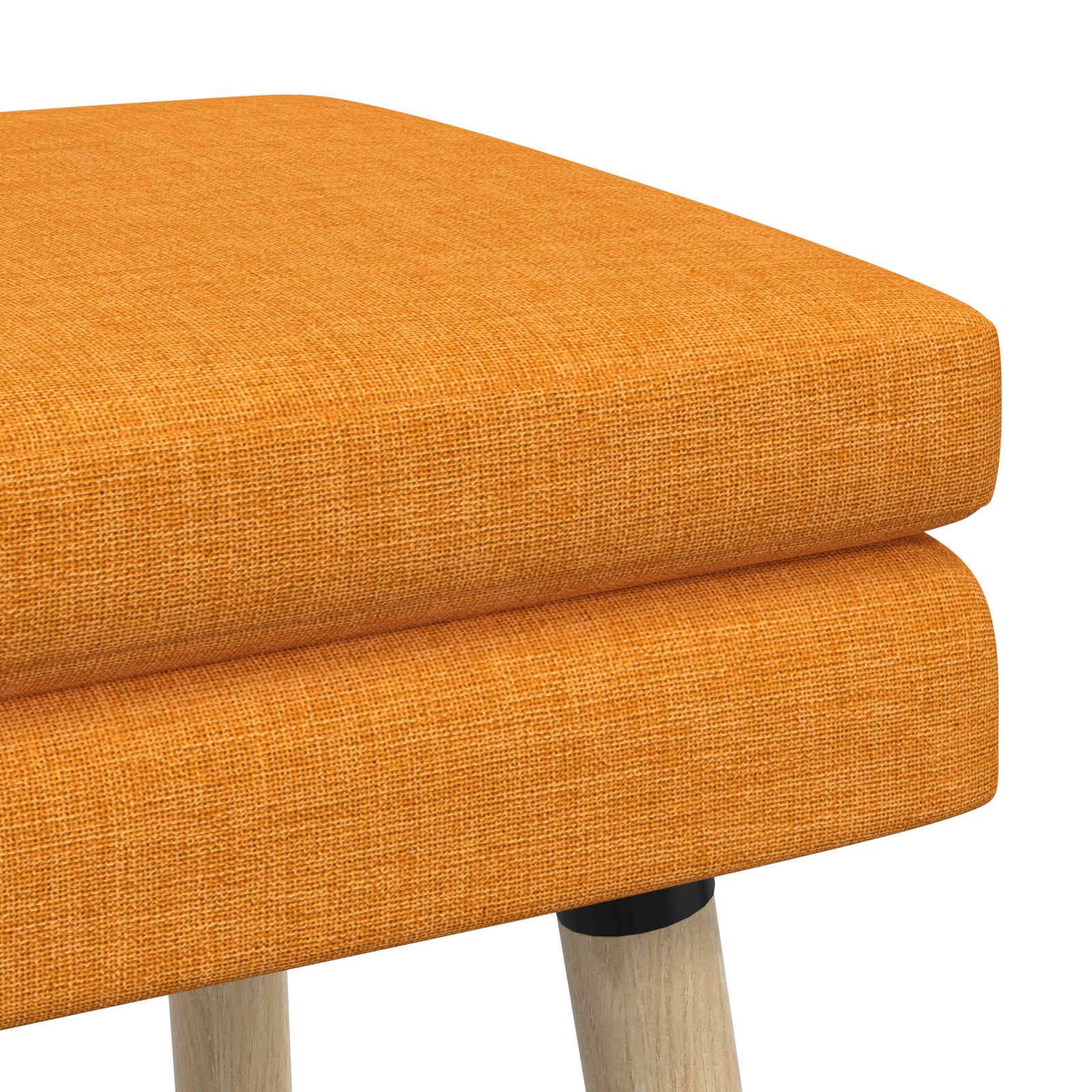 vidaXL Doppellagige Bank Dunkelgelb 110 x 40 x 47 cm Stoff