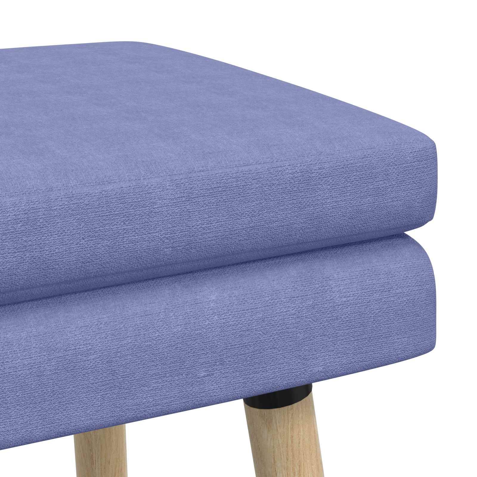 vidaXL Doppellagige Bank Jeans blau 80 x 40 x 47 cm Stoff