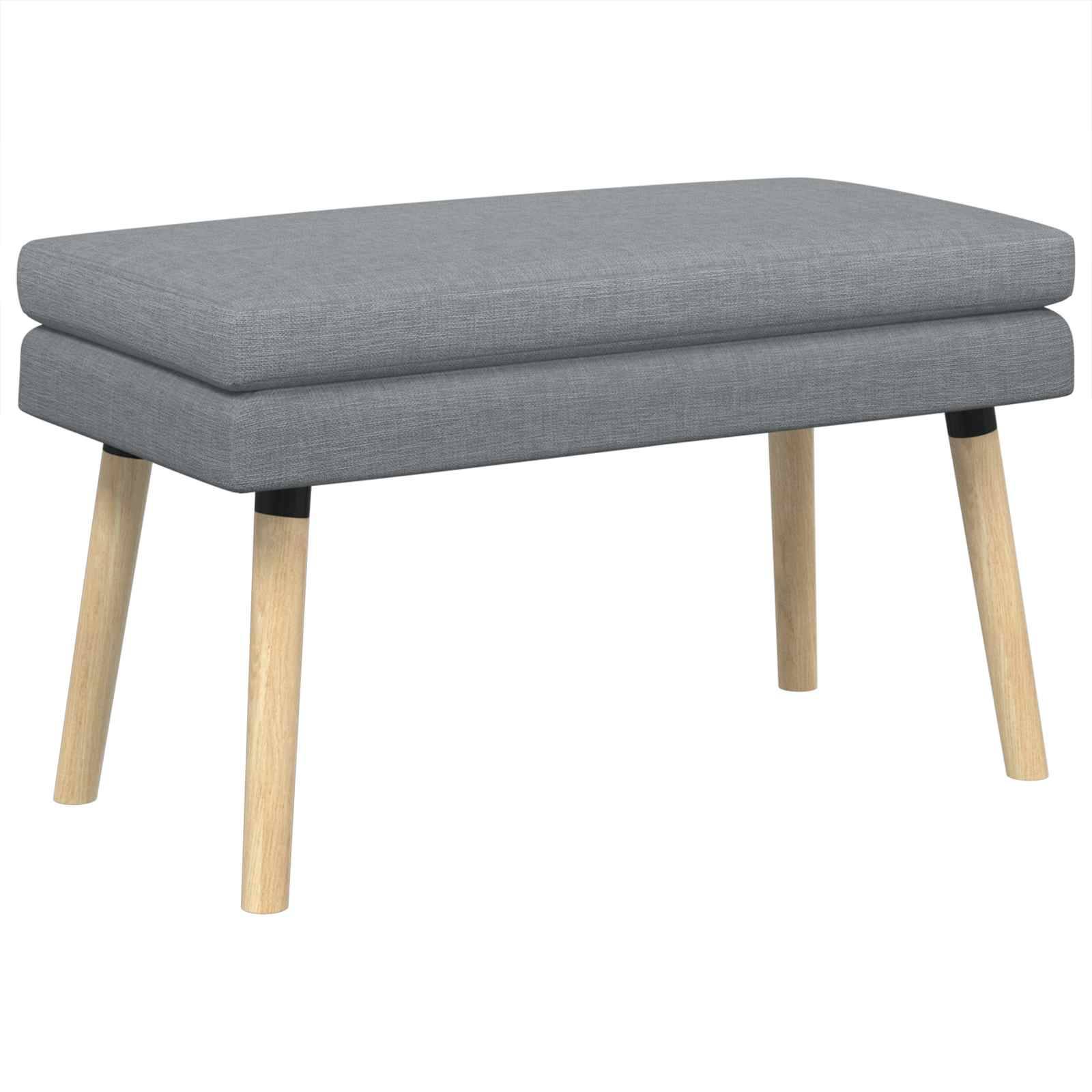 vidaXL Doppellagige Bank Hellgrau 80 x 40 x 47 cm Stoff