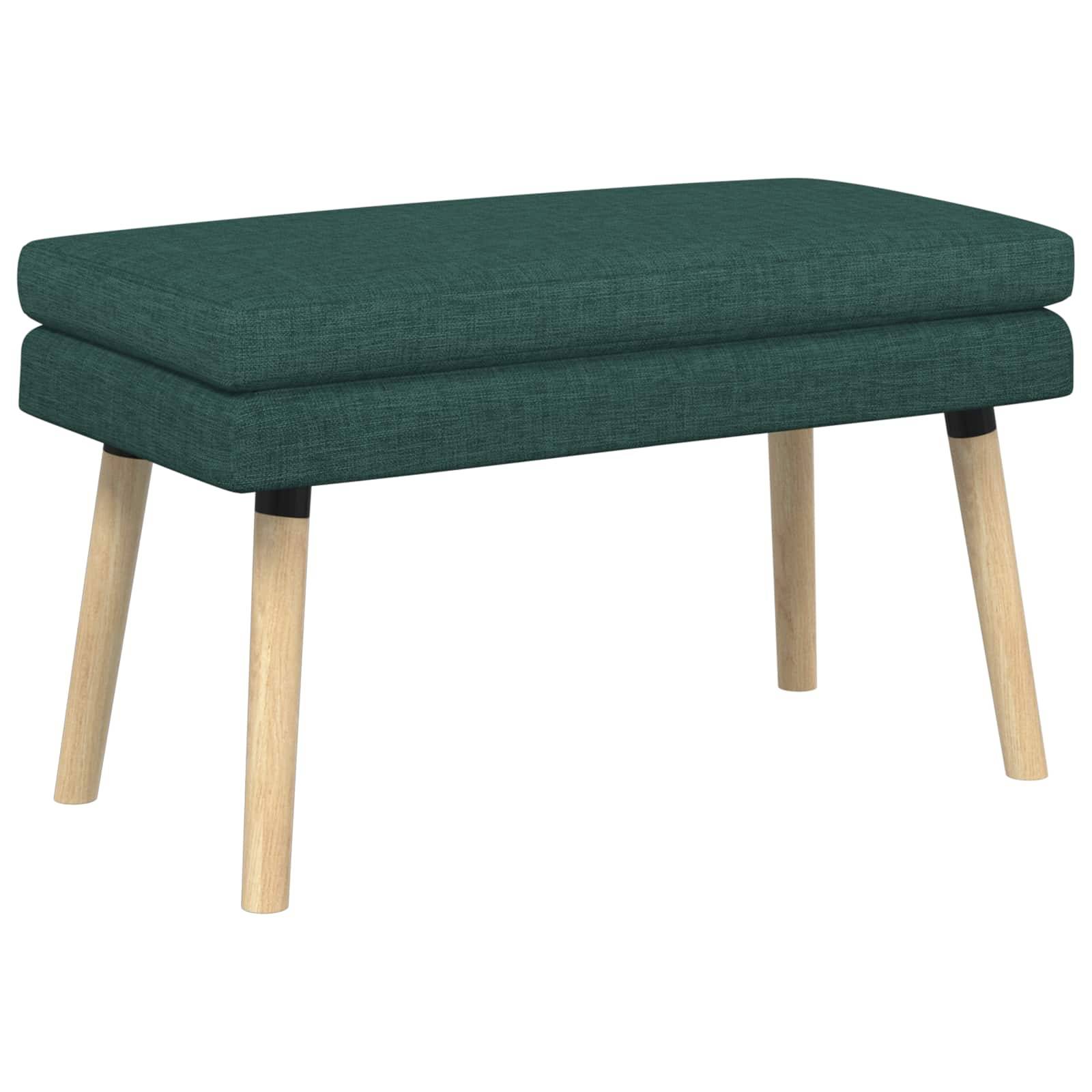 vidaXL Doppellagige Bank Dunkelgrün 80 x 40 x 47 cm Stoff