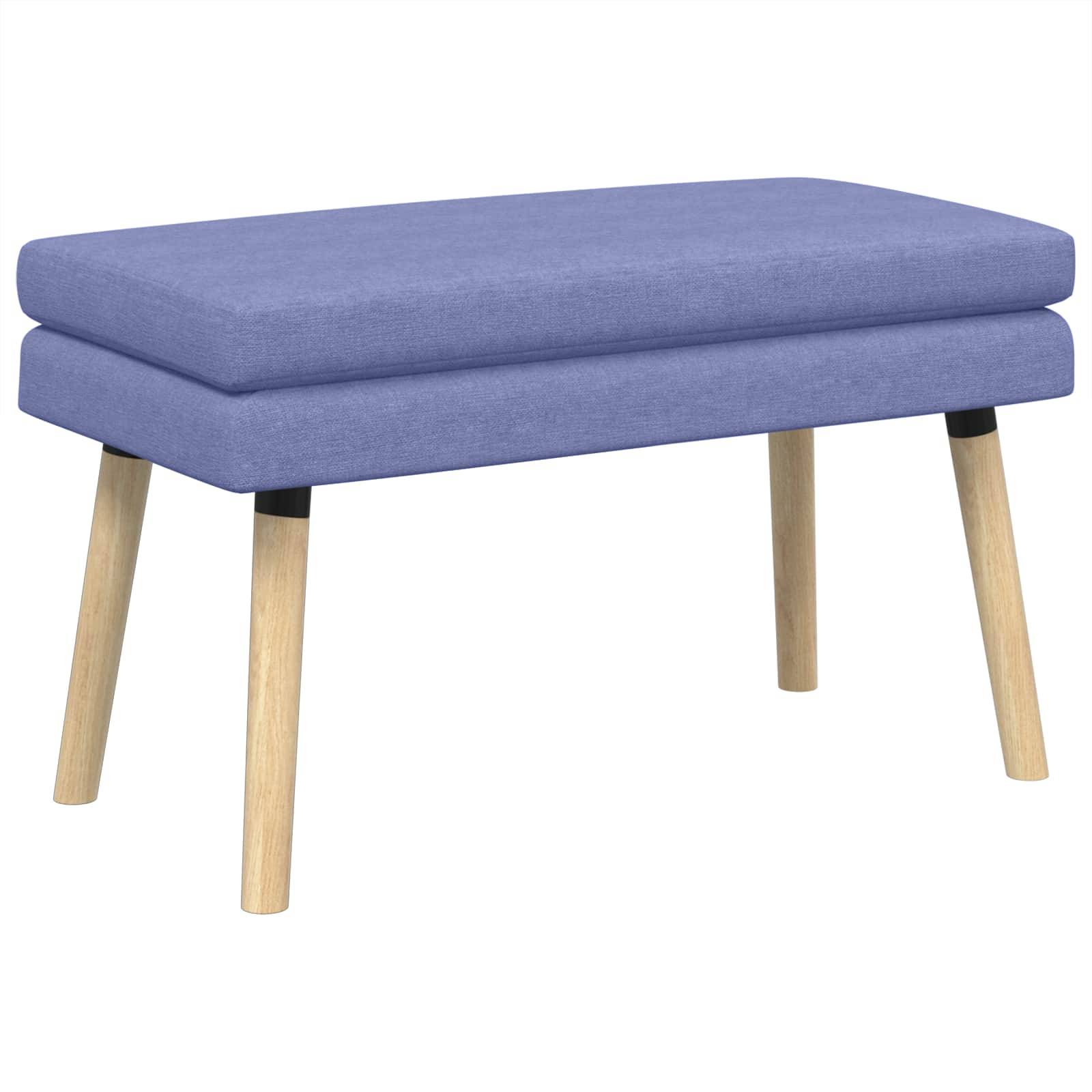 vidaXL Doppellagige Bank Jeans blau 80 x 40 x 47 cm Stoff