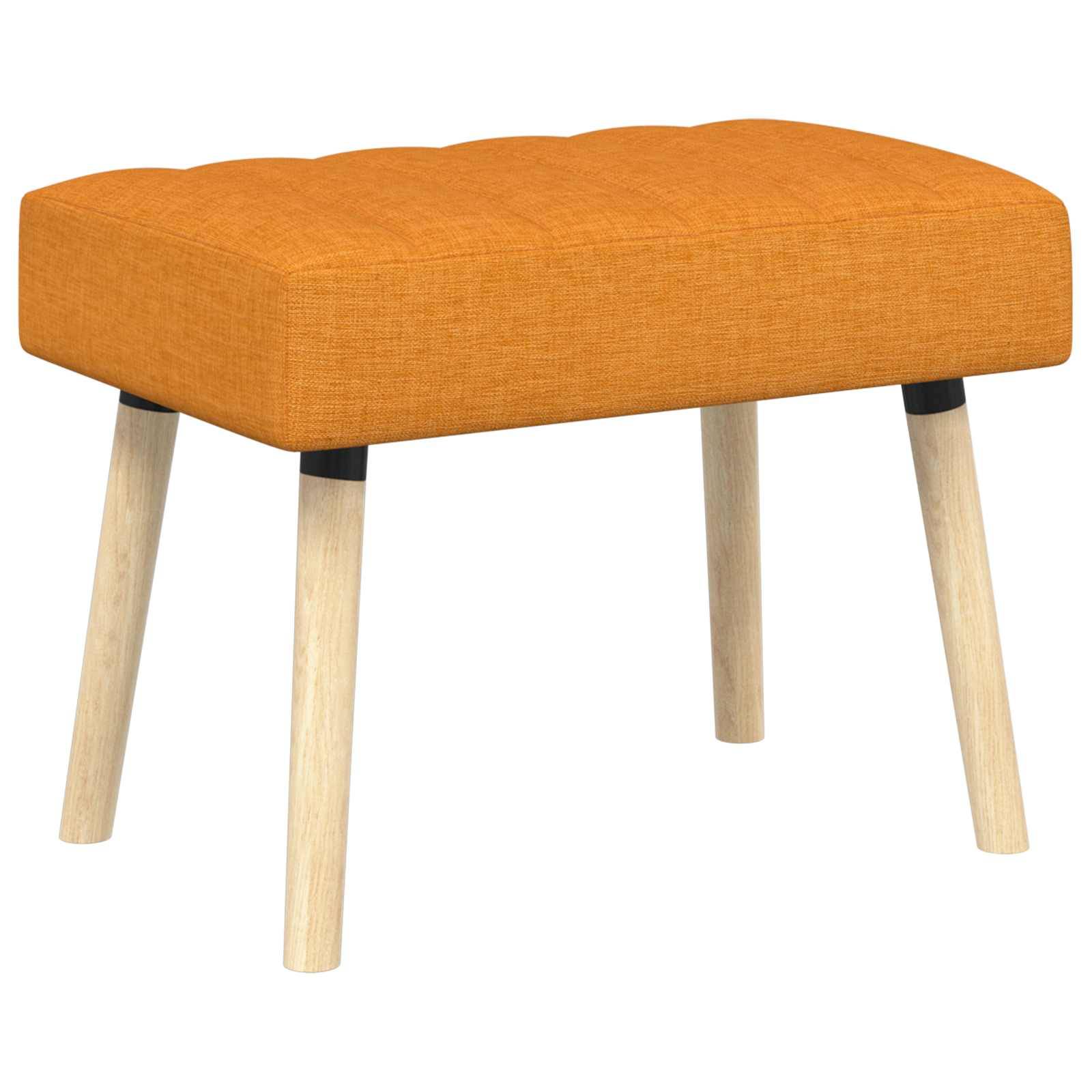 vidaXL Kanalgepolsterte Bank Dunkelgelb 60 x 40 x 45 cm Stoff