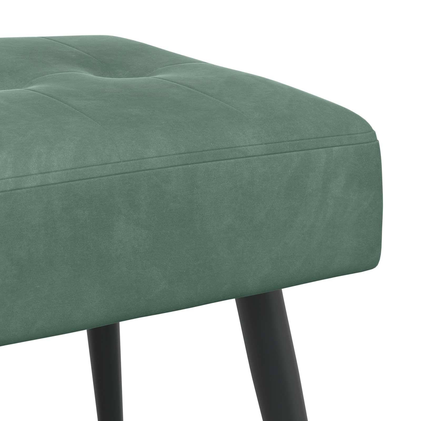 vidaXL Bank mit Knopfheftung Meergrün 60 x 40 x 45 cm Samt