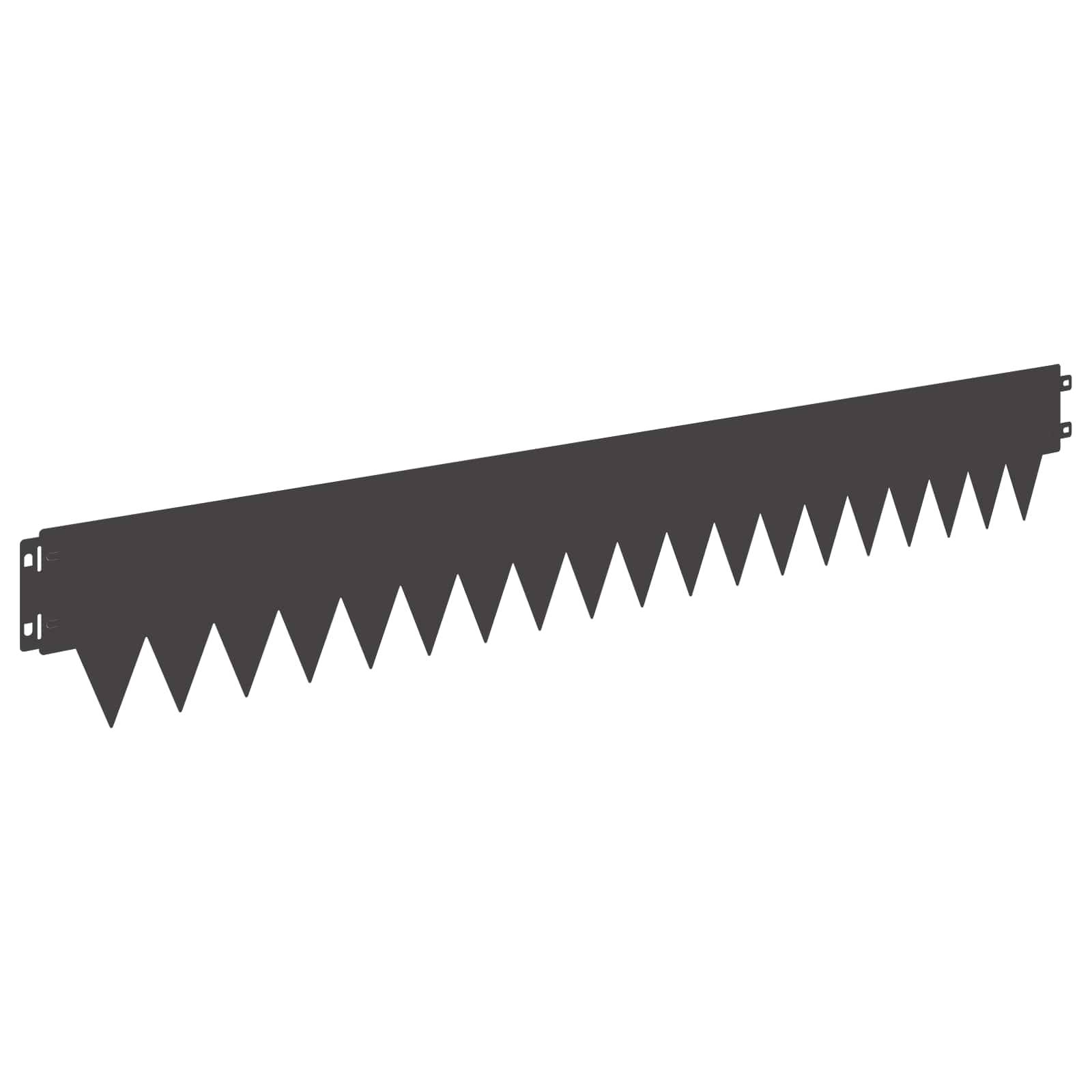 vidaXL Raseneinfassung 20 pcs 103 x 15 cm Metall Schwarz