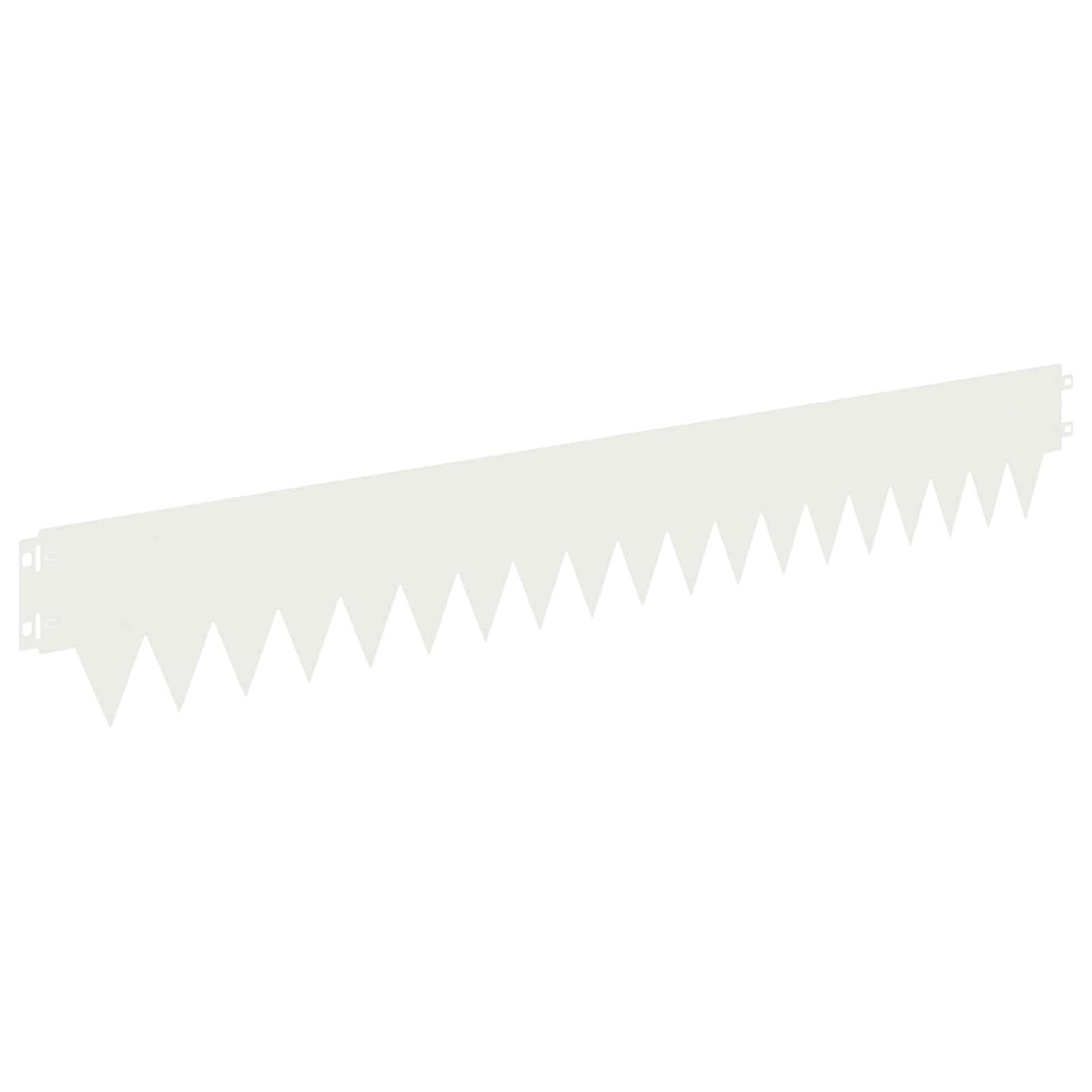 vidaXL Raseneinfassung 50 pcs 103 x 15 cm Metall Weiß