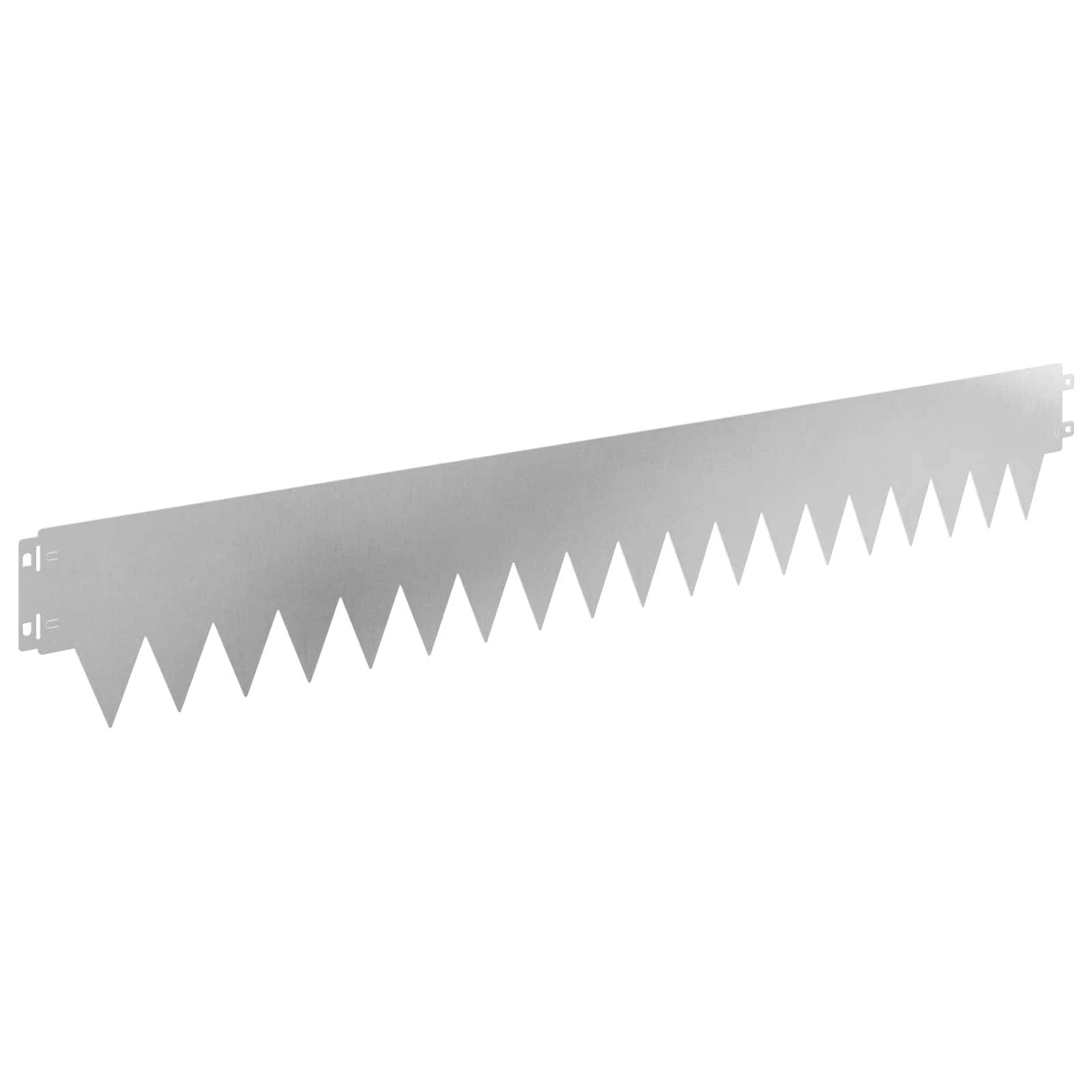 vidaXL Raseneinfassung 10 pcs 103 x 15 cm Metall Silber