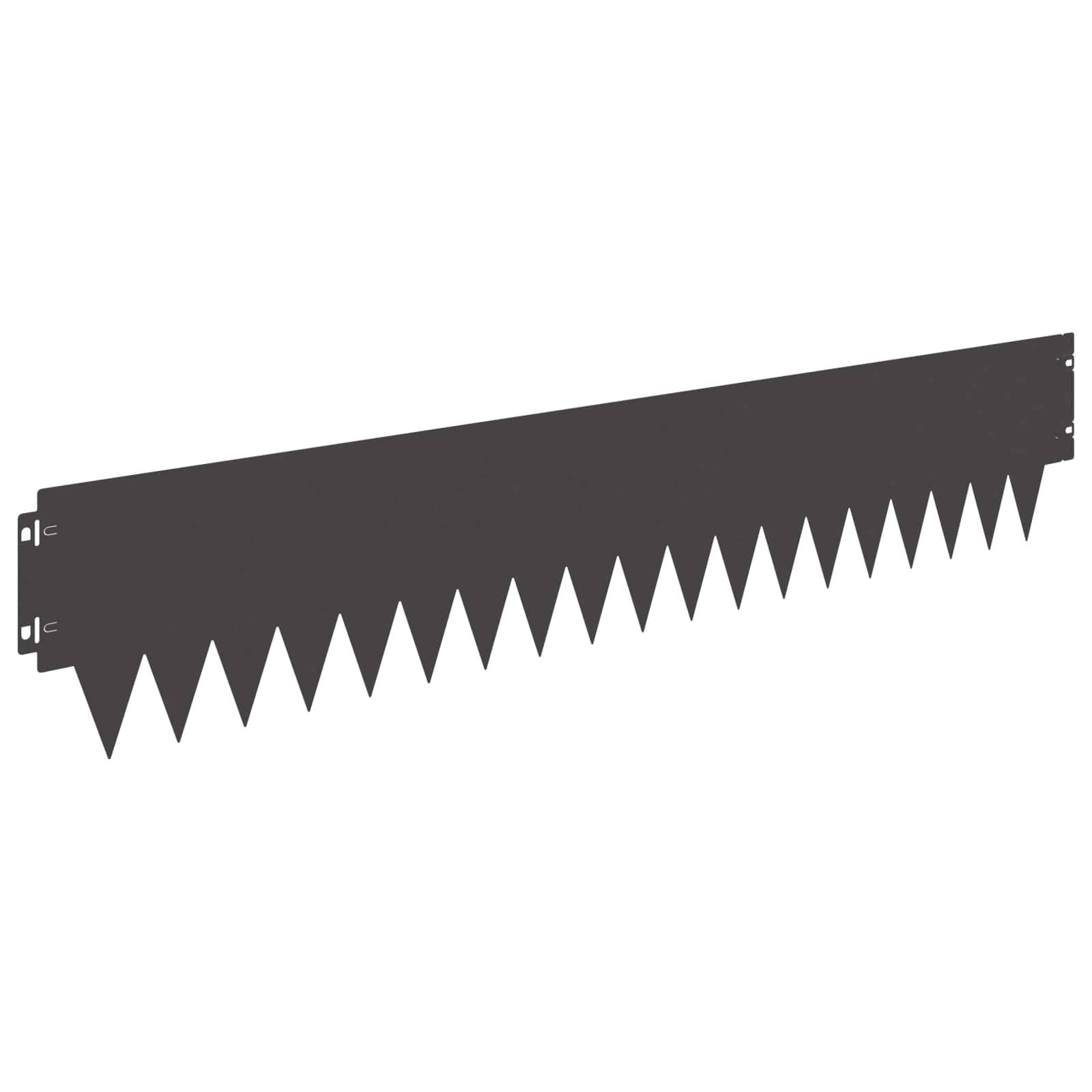 vidaXL Raseneinfassung 30 pcs 103 x 20 cm Metall Schwarz
