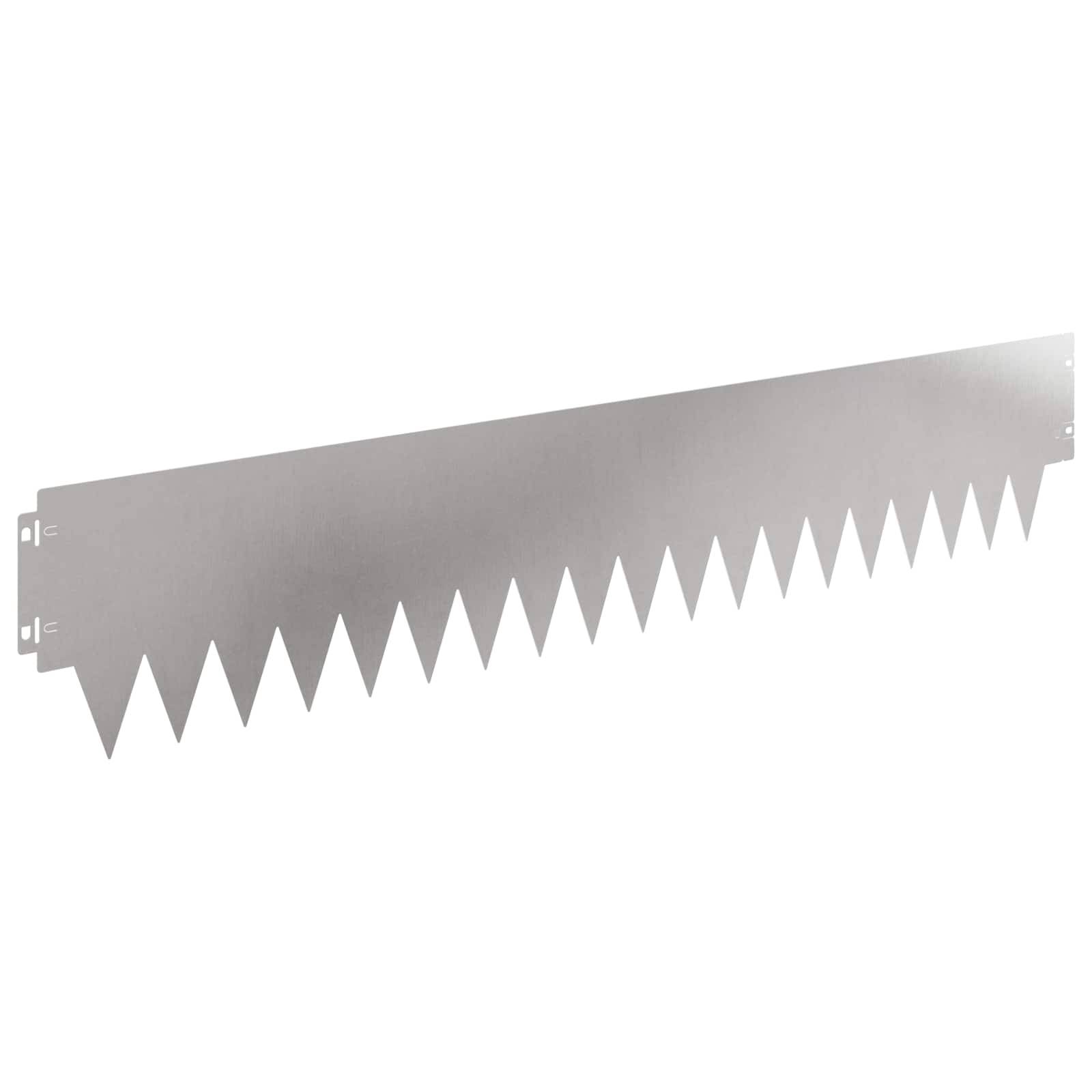 vidaXL Raseneinfassung 10 pcs 103 x 20 cm Metall Silber