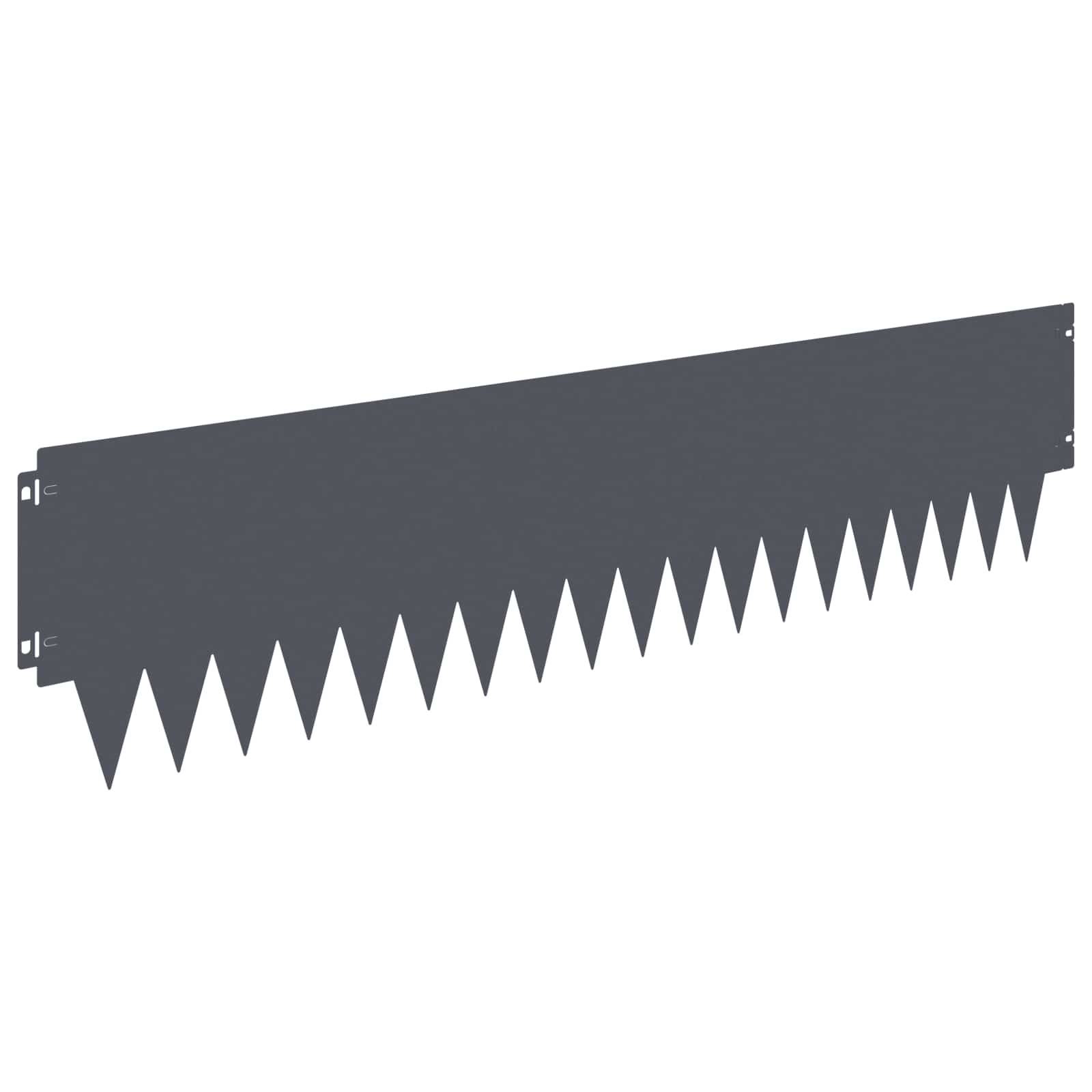 vidaXL Raseneinfassung 10 pcs 103 x 25 cm Metall Anthrazit