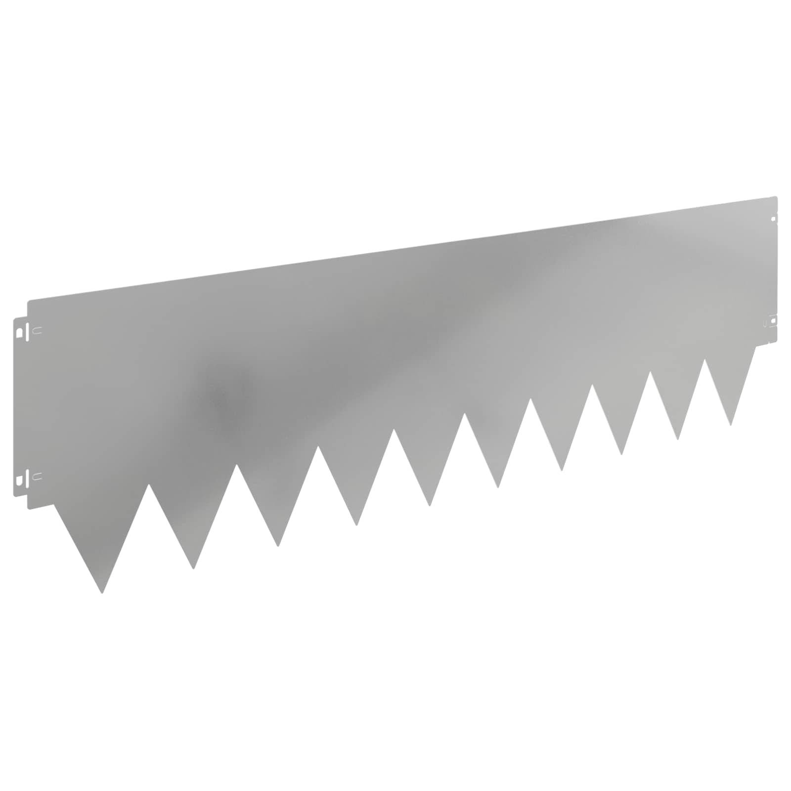 vidaXL Raseneinfassung 10 pcs 103 x 30 cm Metall Silber