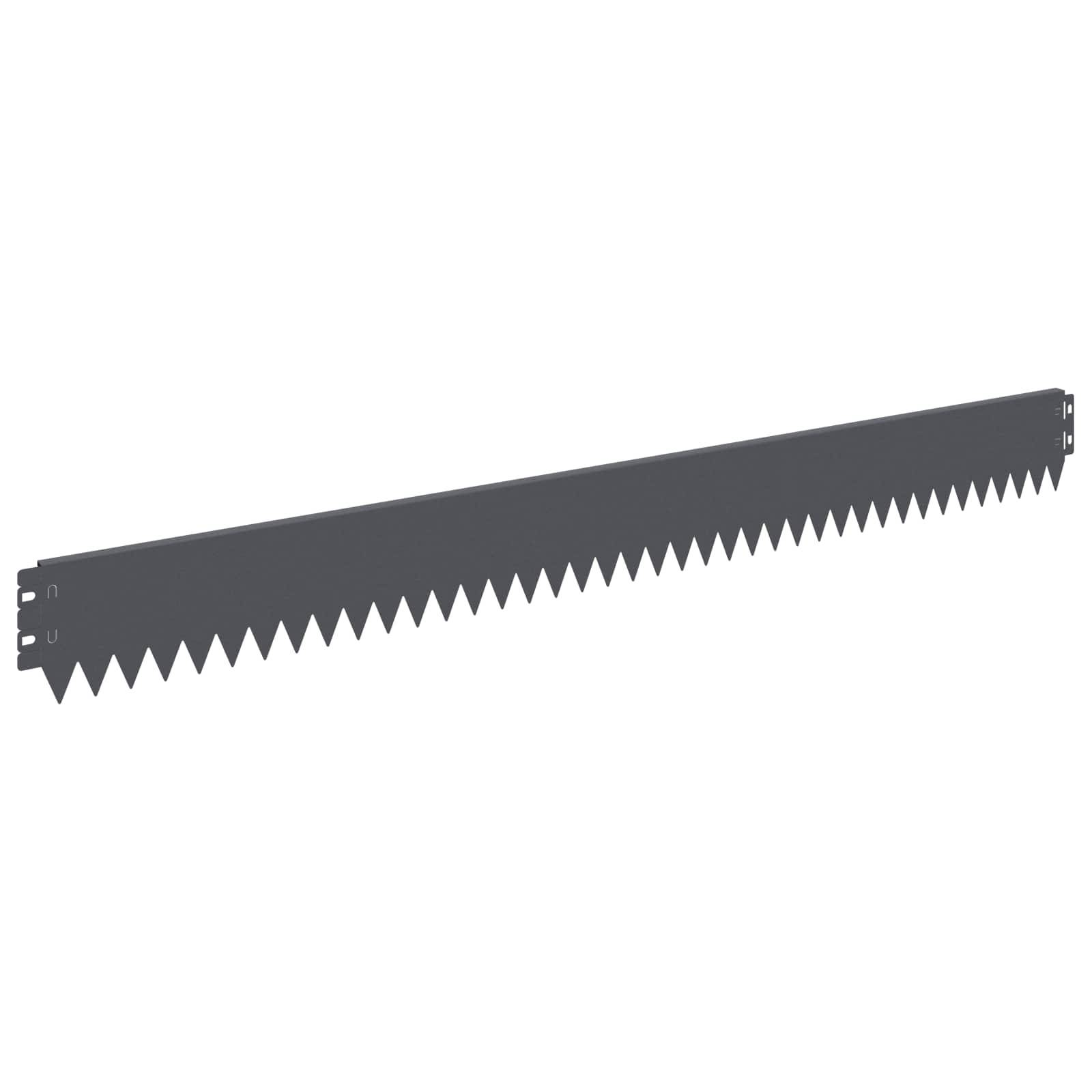 vidaXL Raseneinfassung 10 pcs 103 x 10 cm Stahl Anthrazit