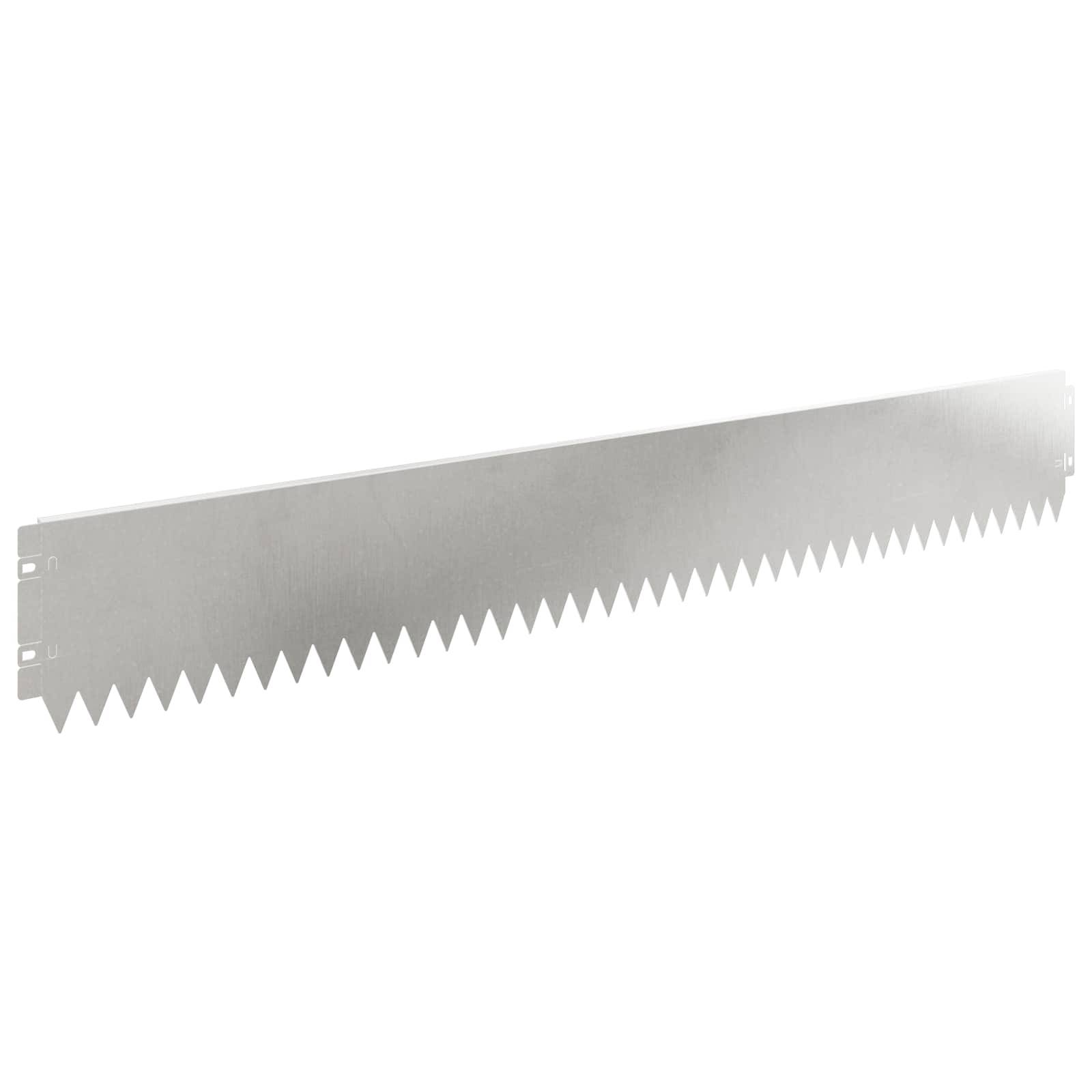 vidaXL Raseneinfassung 30 pcs 103 x 15 cm Stahl Silber