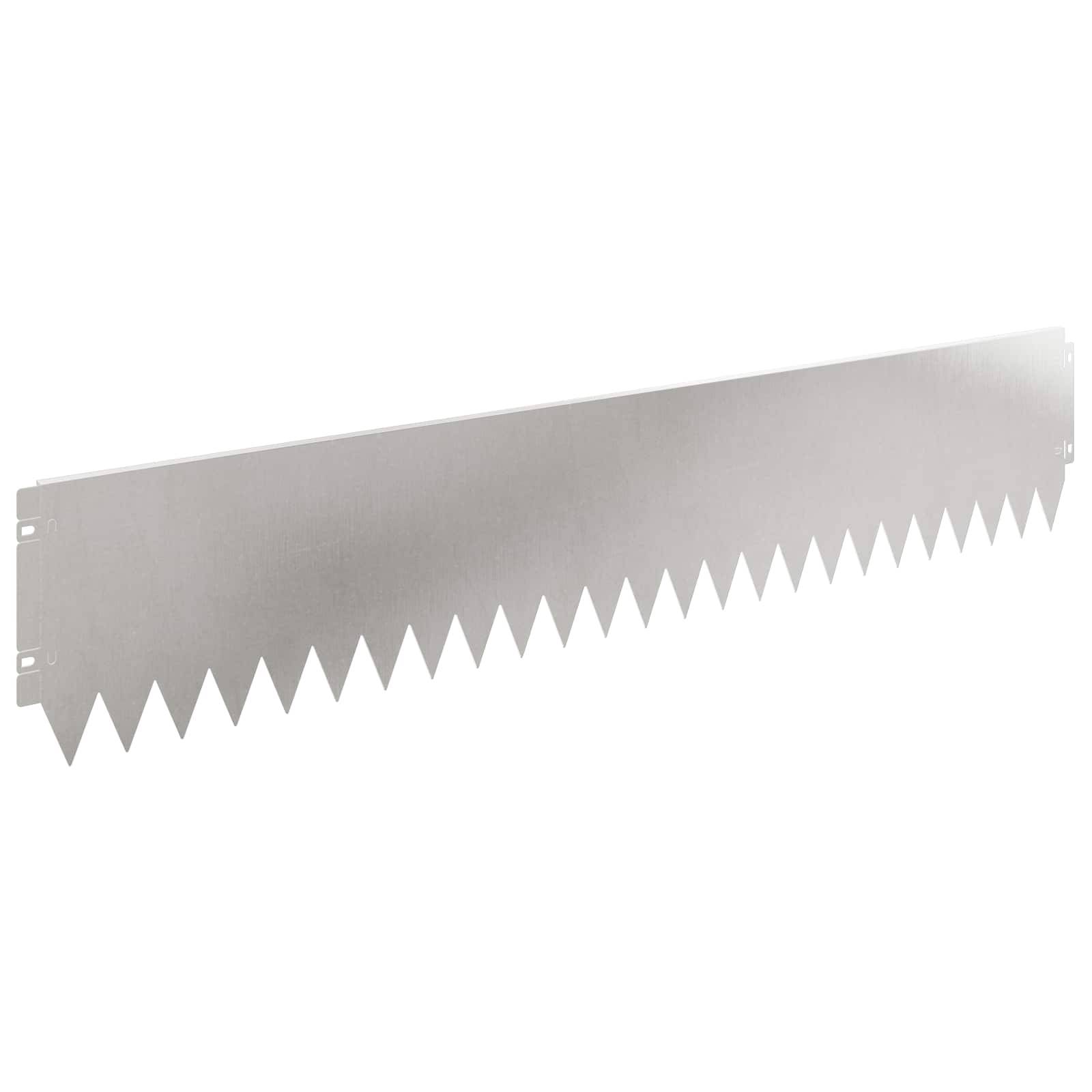 vidaXL Raseneinfassung 10 pcs 103 x 20 cm Stahl Silber