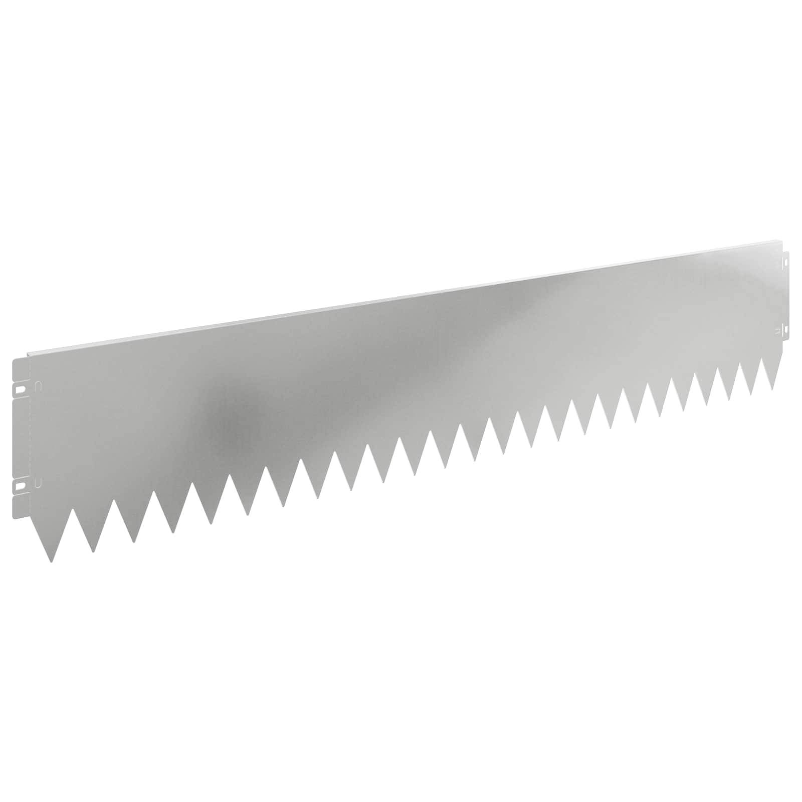 vidaXL Raseneinfassung 10 pcs 103 x 20 cm Stahl Silber