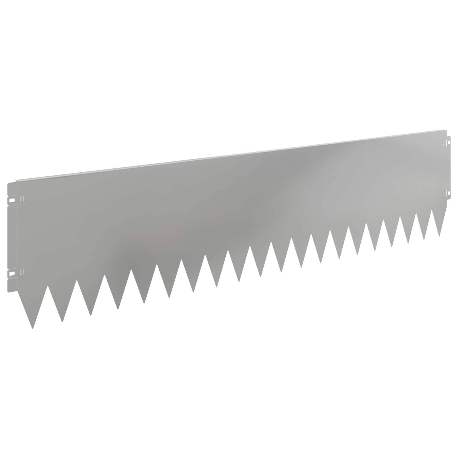 vidaXL Raseneinfassung 10 pcs 103 x 25 cm Stahl Silber