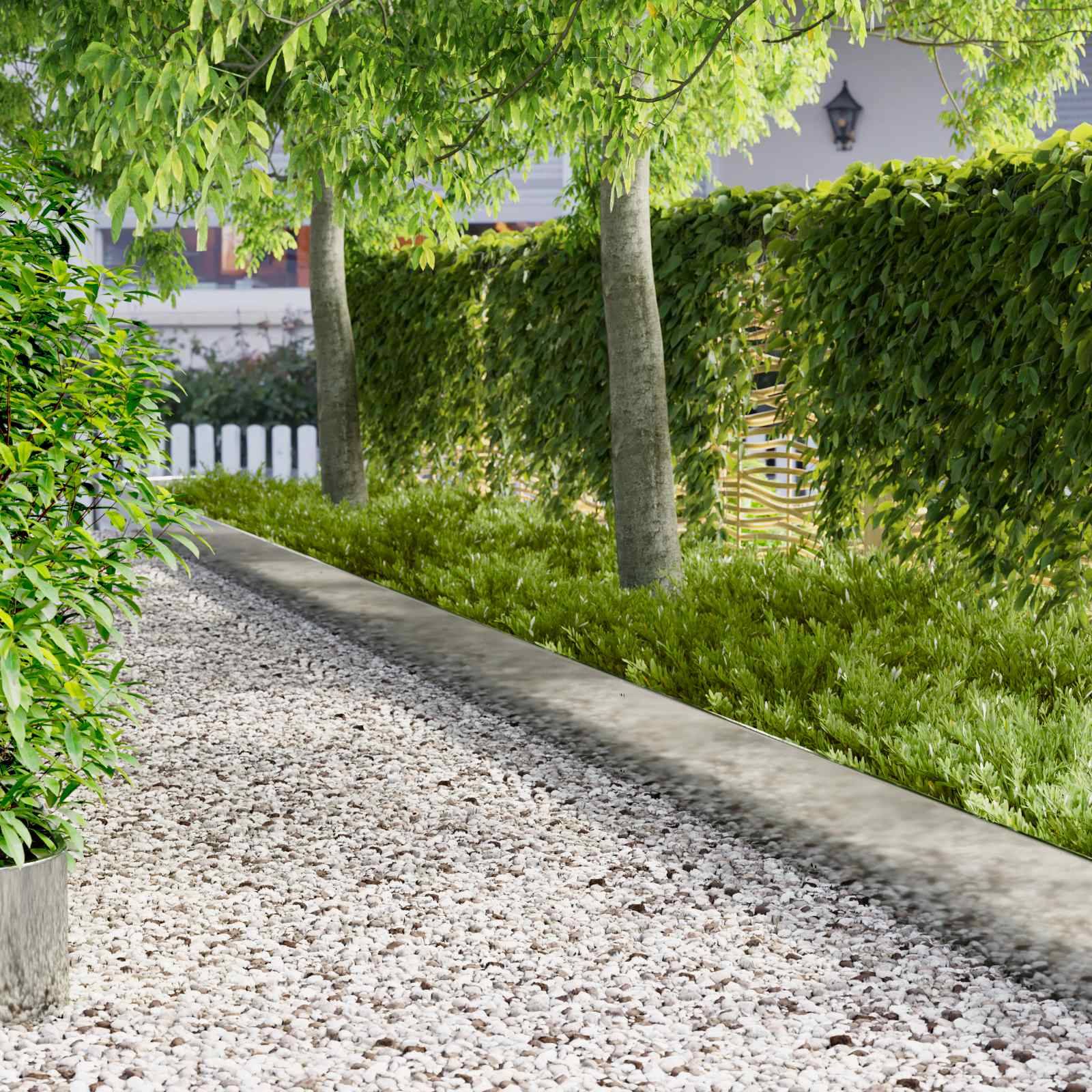vidaXL Raseneinfassung 10 pcs 103 x 30 cm Stahl Silber