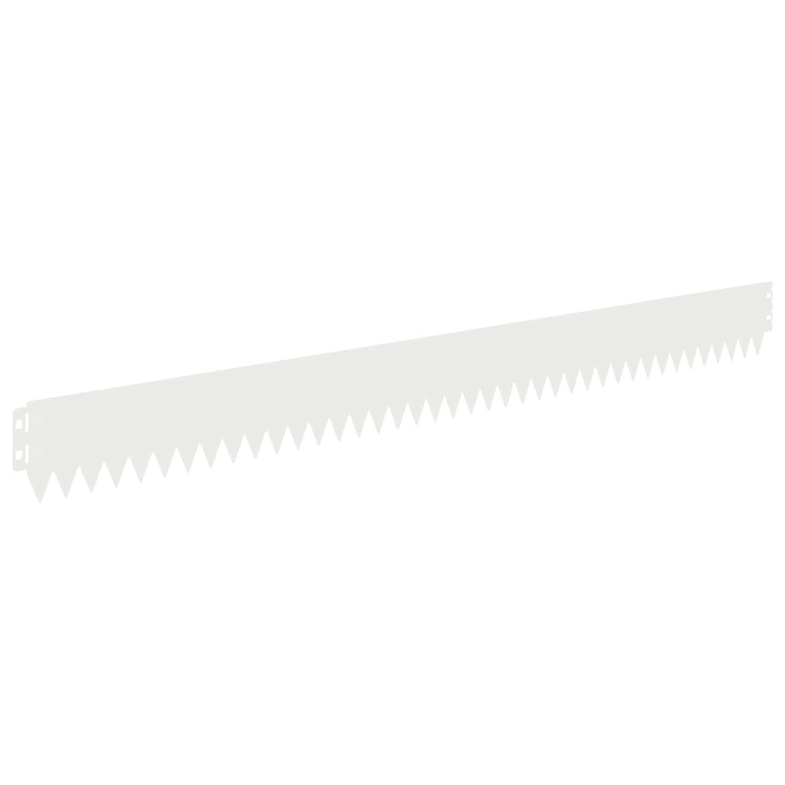 vidaXL Raseneinfassung 10 pcs 103 x 10 cm Stahl Weiß