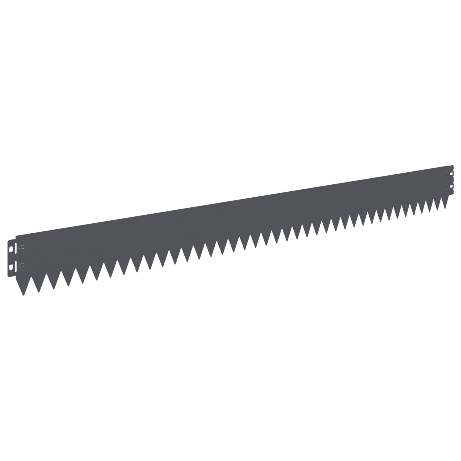 vidaXL Raseneinfassung 10 pcs 103 x 10 cm Stahl Anthrazit