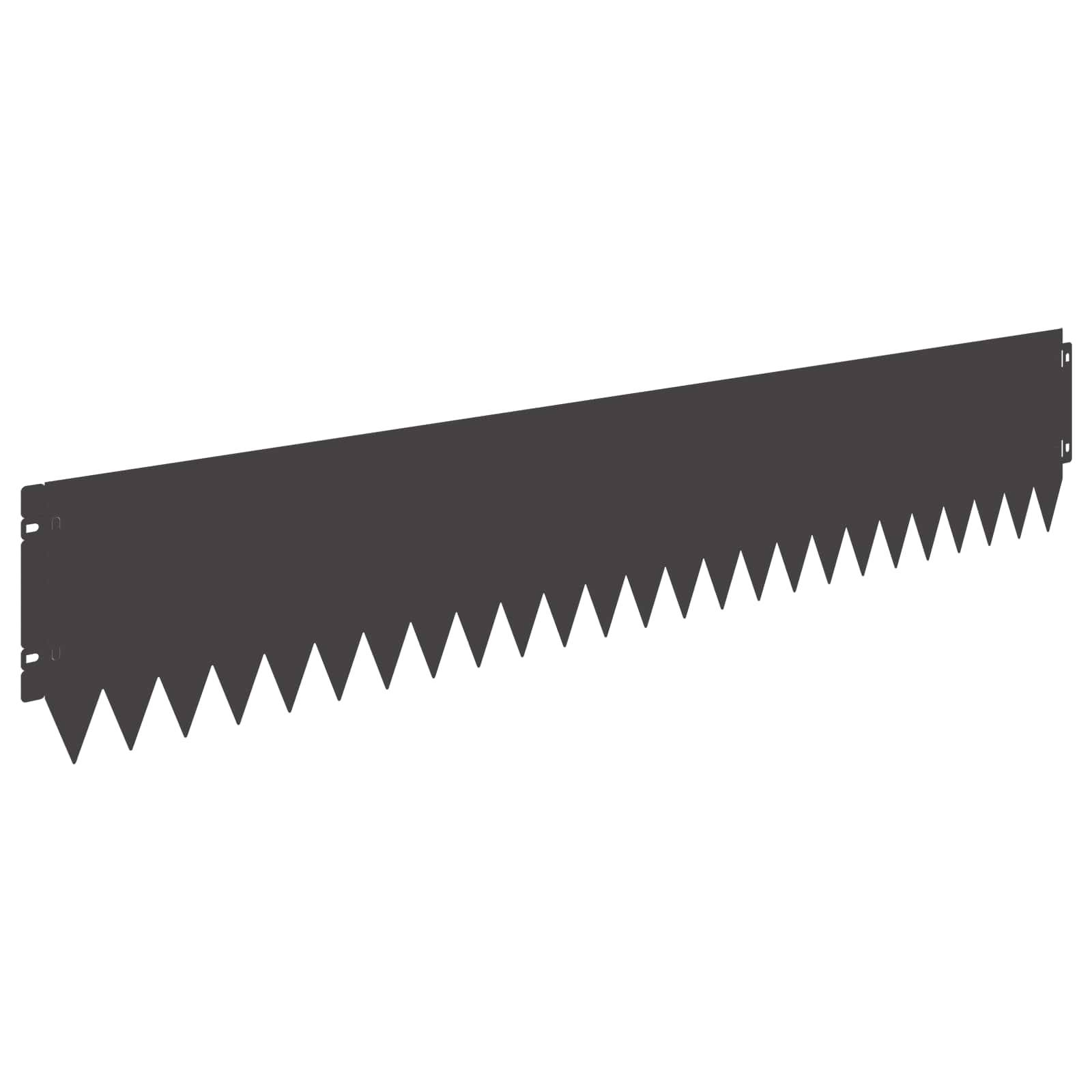 vidaXL Raseneinfassung 10 pcs 103 x 20 cm Stahl Schwarz