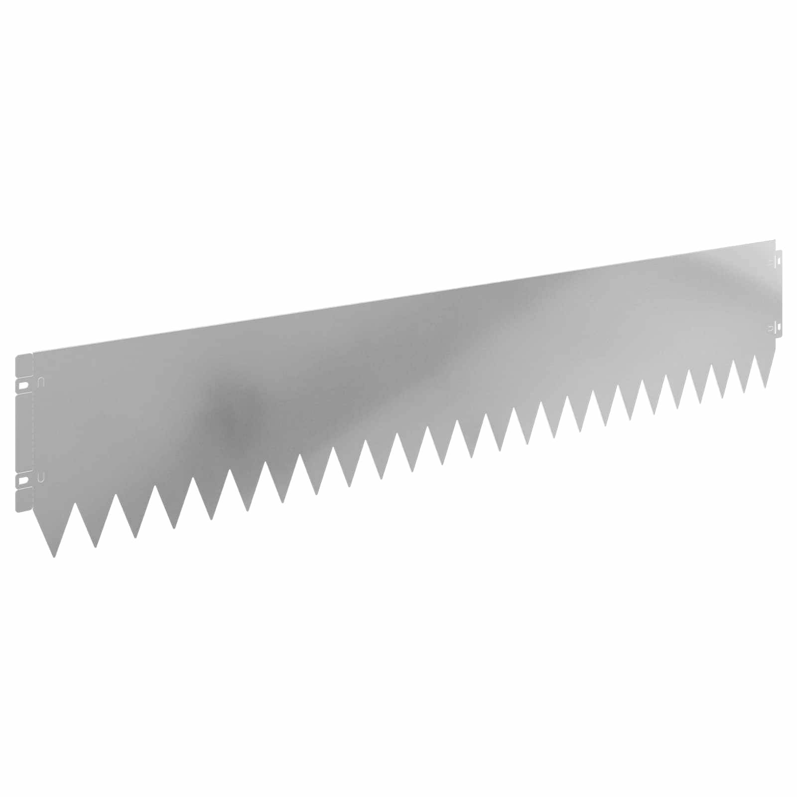 vidaXL Raseneinfassung 20 pcs 103 x 20 cm Stahl Silber