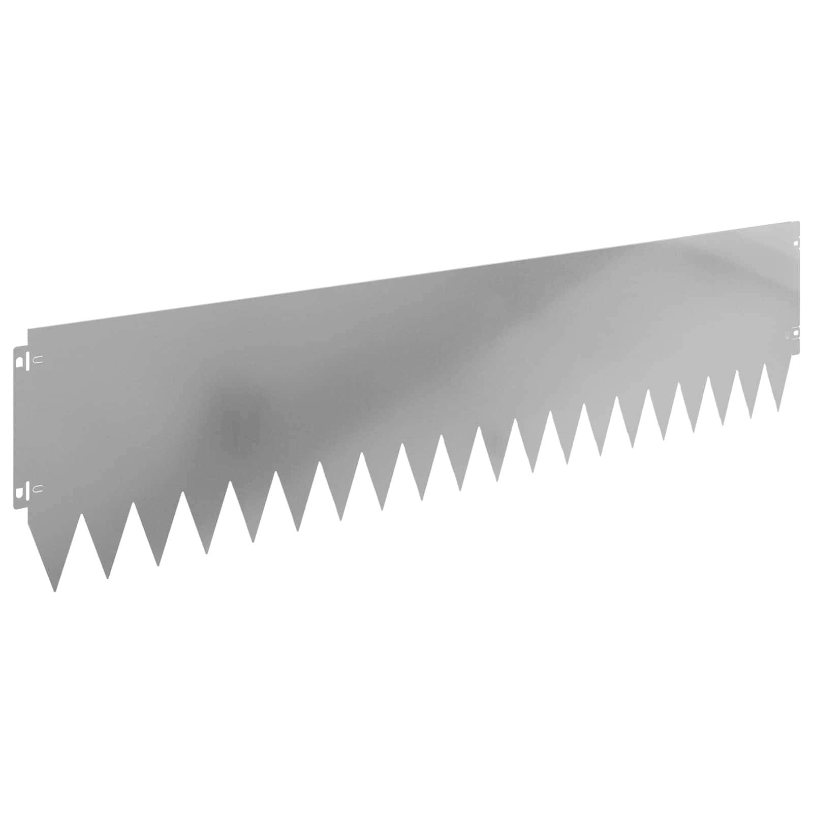 vidaXL Raseneinfassung 20 pcs 103 x 25 cm Stahl Silber