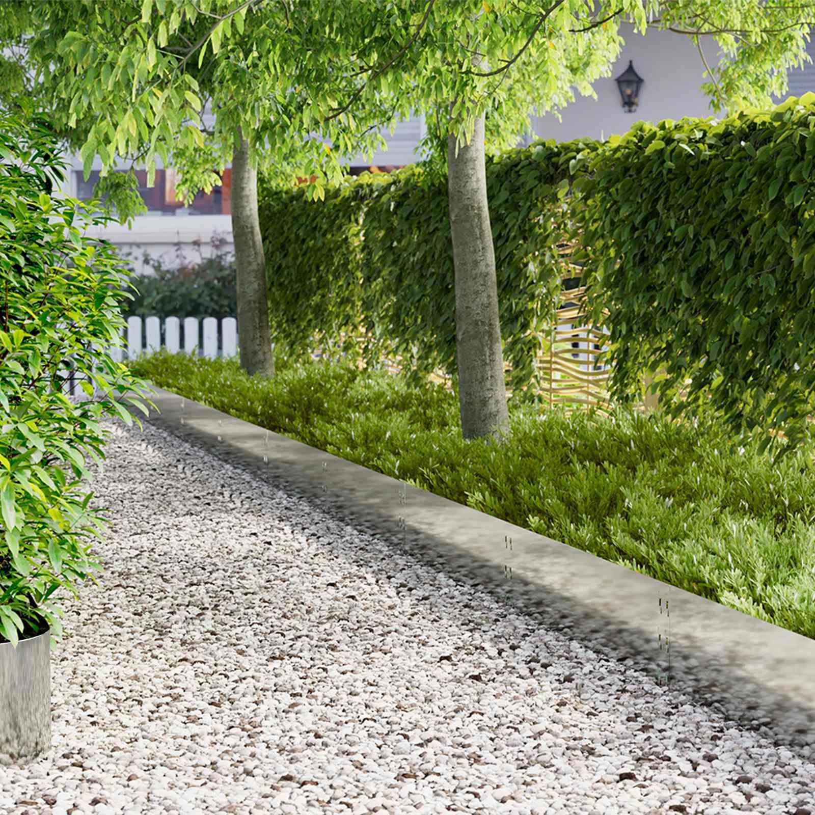 vidaXL Raseneinfassung 10 pcs 100 x 30 cm Stahl Silber