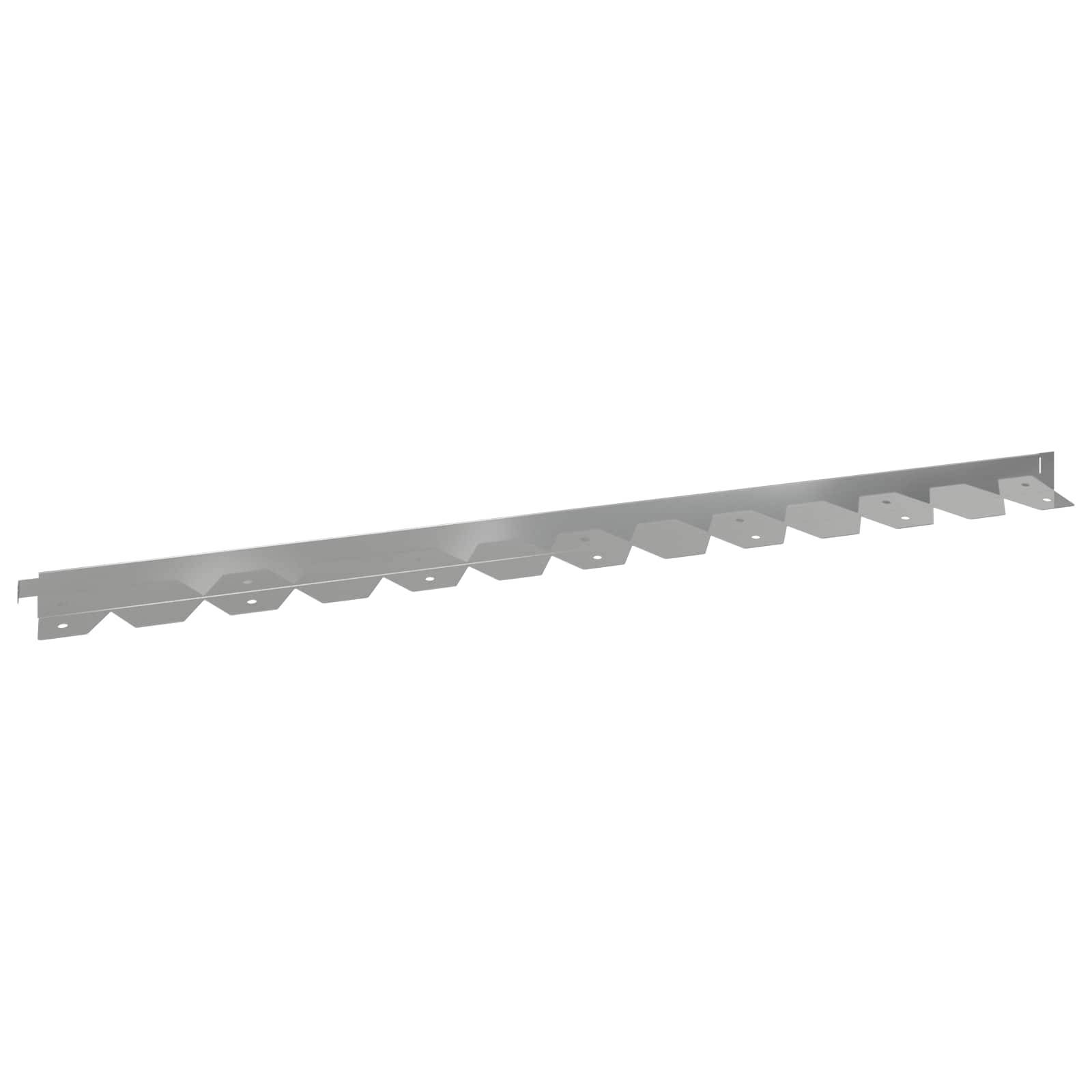 vidaXL Raseneinfassung 50 pcs 102 x 4 x 4 cm Stahl Silber