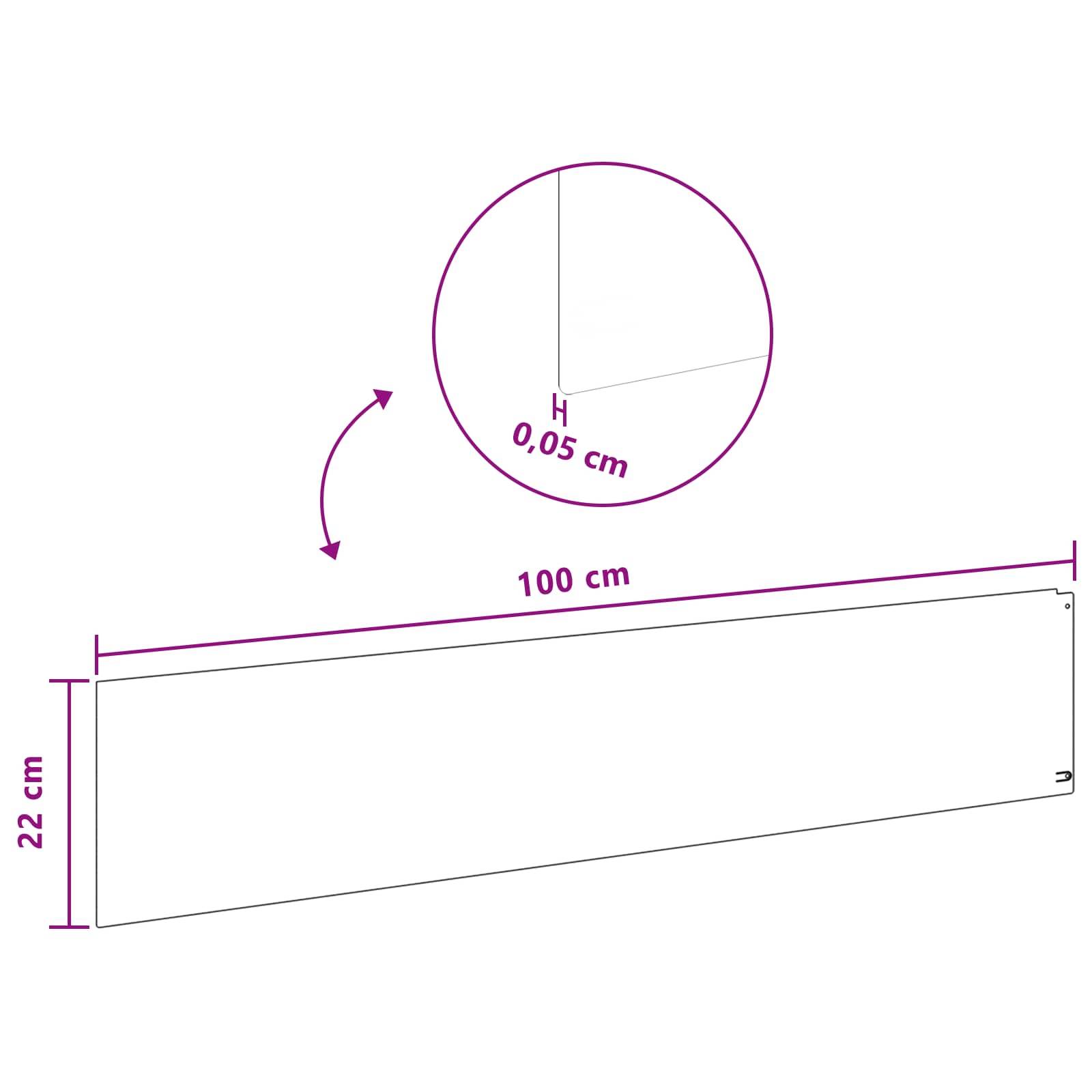 vidaXL Raseneinfassung 10 pcs 100 x 22 cm Stahl Rostig