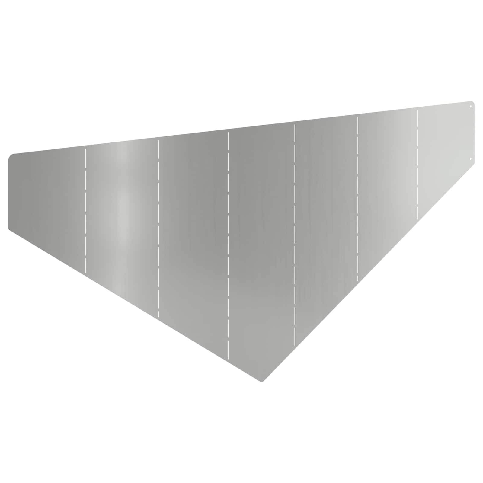 vidaXL Raseneinfassung 4 pcs 100 x 45 cm Stahl Silber