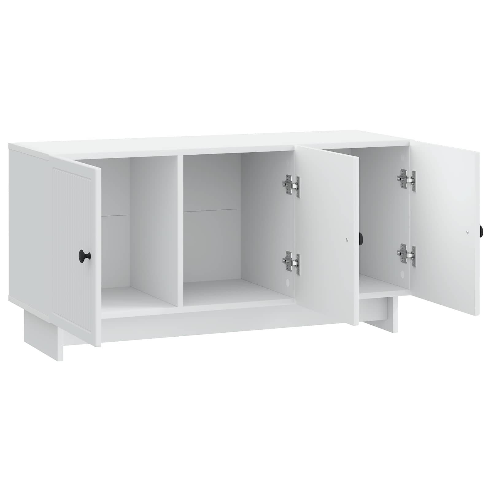 vidaXL TV-Schränk Weiß 99 x 34,5 x 50 cm Holzwerkstoff