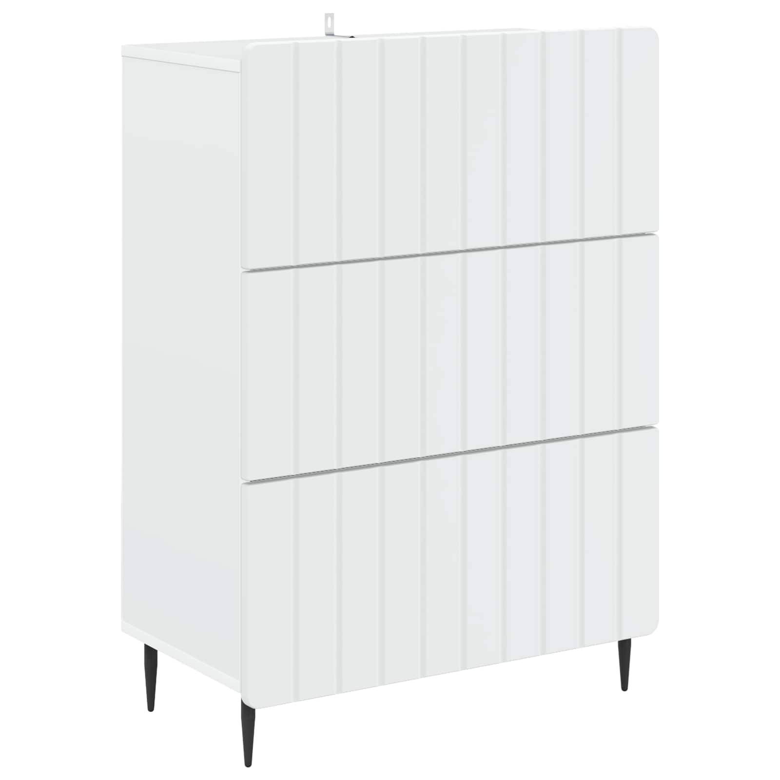 vidaXL Schubladenschrank Weiß 66 x 34,5 x 92 cm Holzwerkstoff